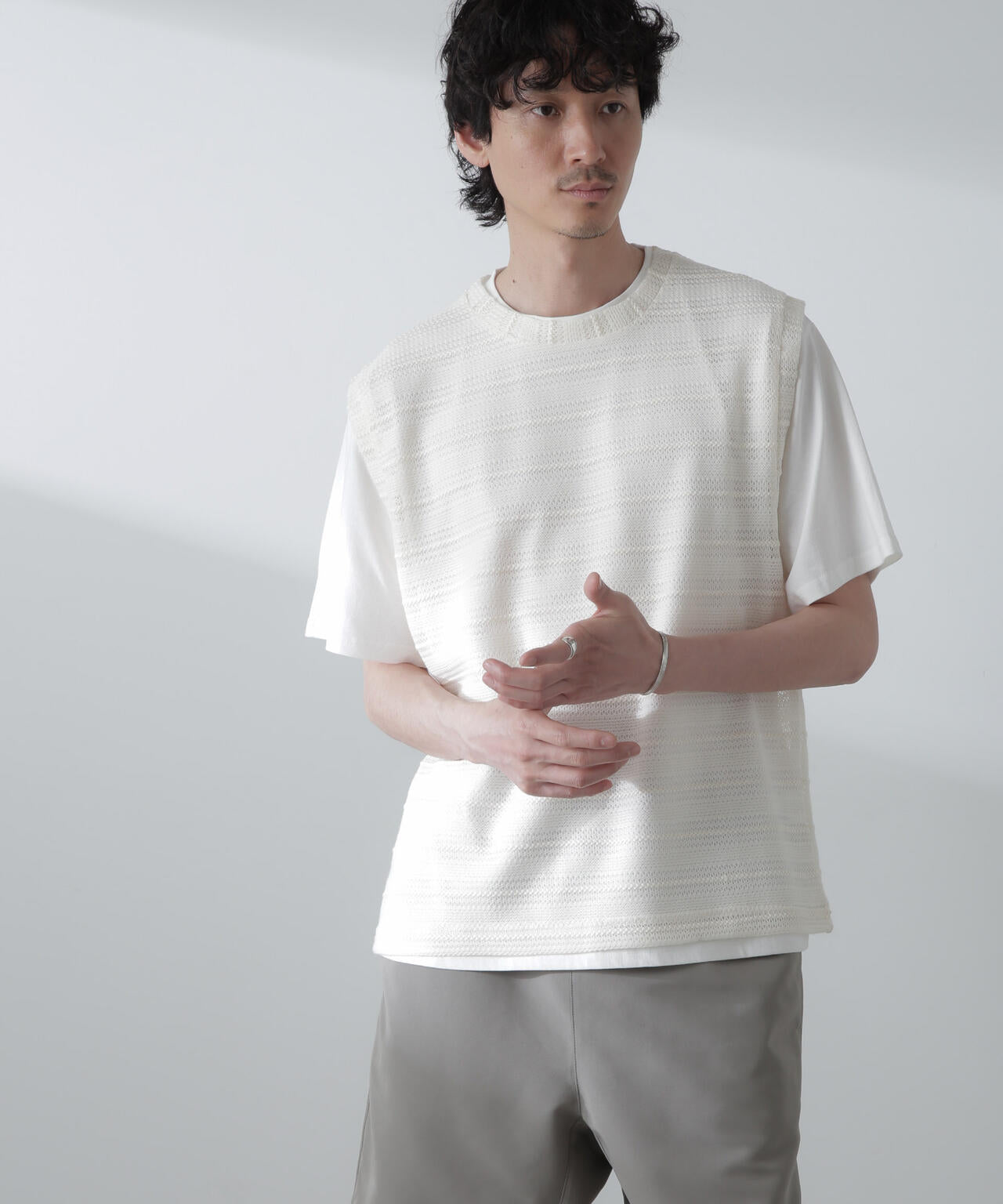 かぎ針アンサンブルTシャツ