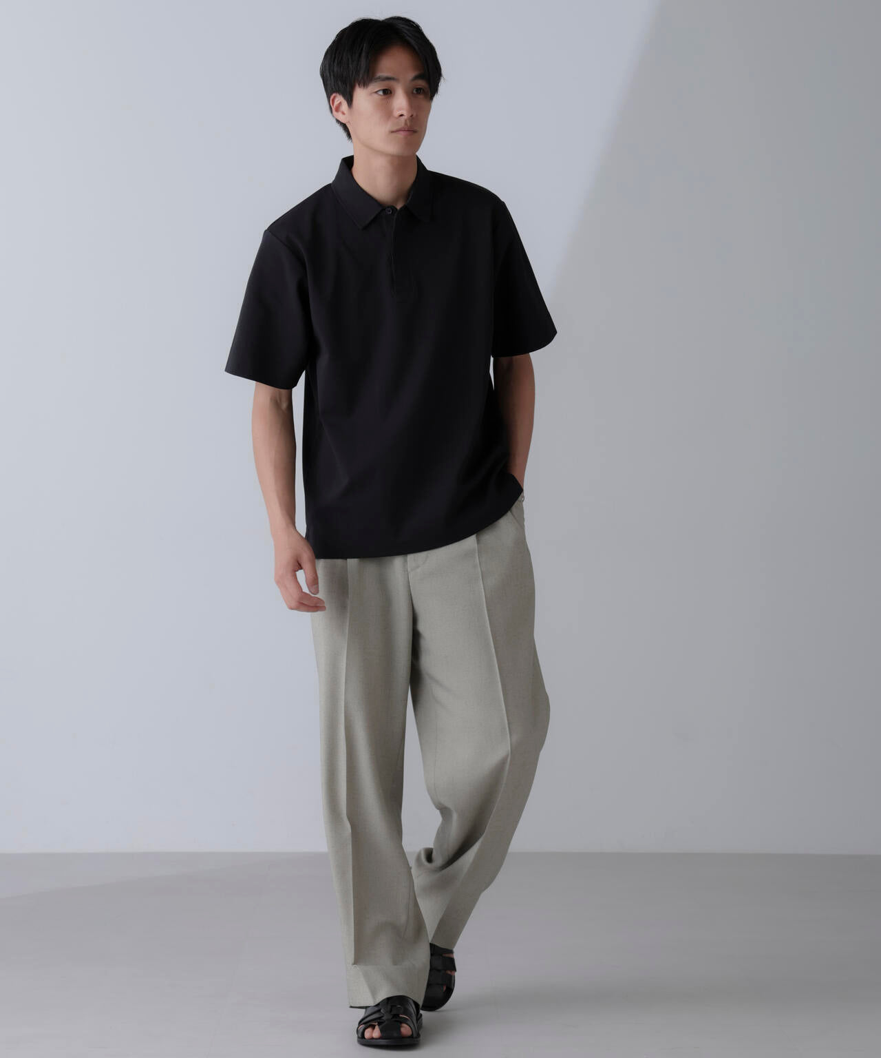 ダブルスムース比翼ポロ