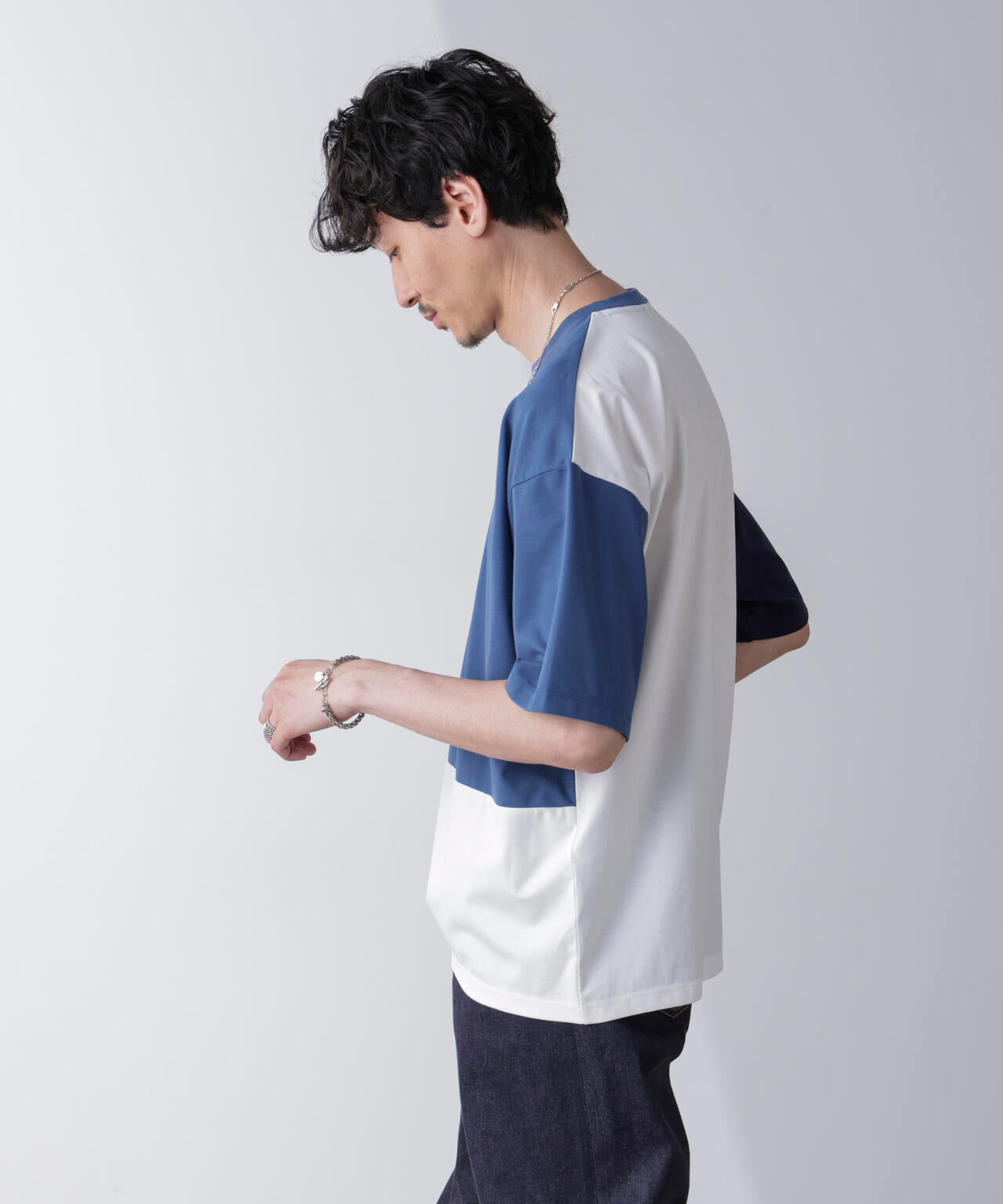 リラックス切り替えスムースＴシャツ 半袖