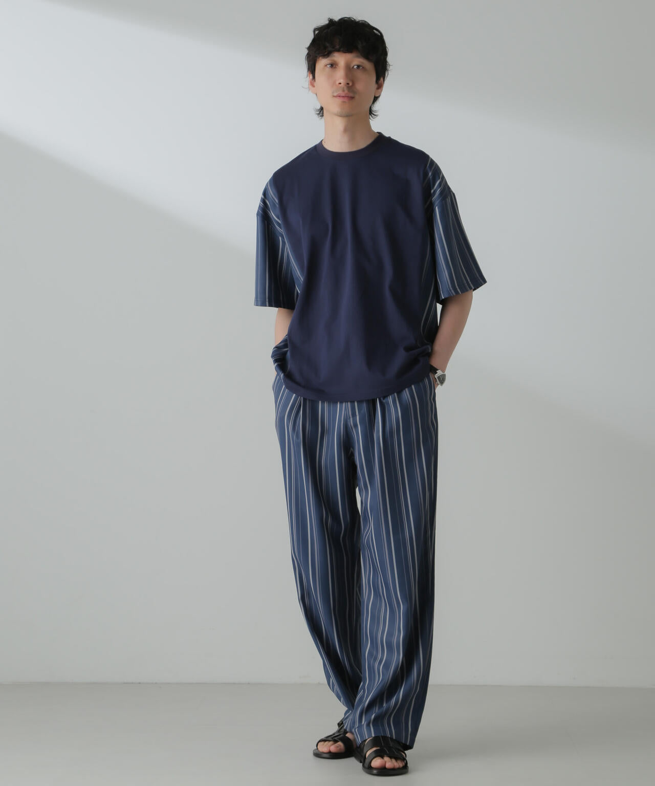 パターンイージーワイドパンツ(セットアップ可)