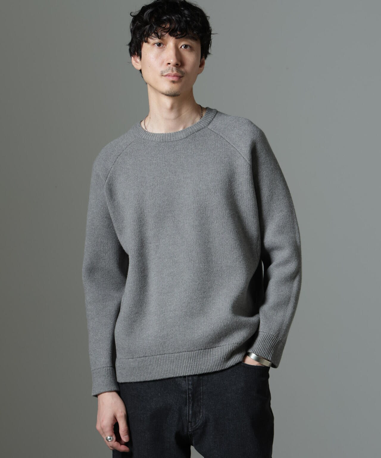 ウォッシャブル ダブルフェイスニット
