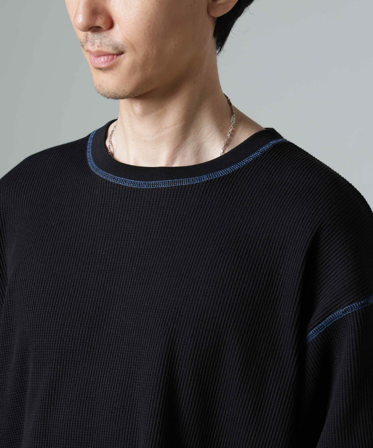 ステッチワッフルＴシャツ 長袖