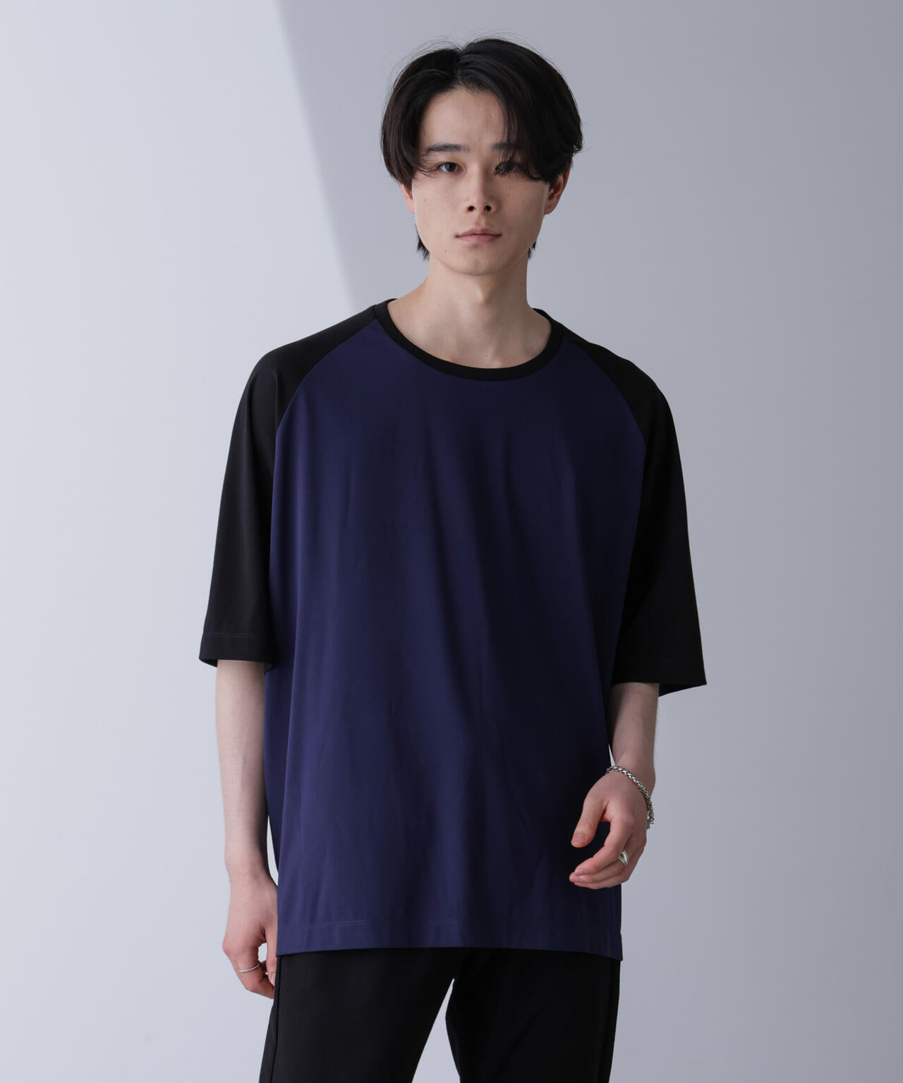 ワイドシルエットラグランTシャツ 半袖