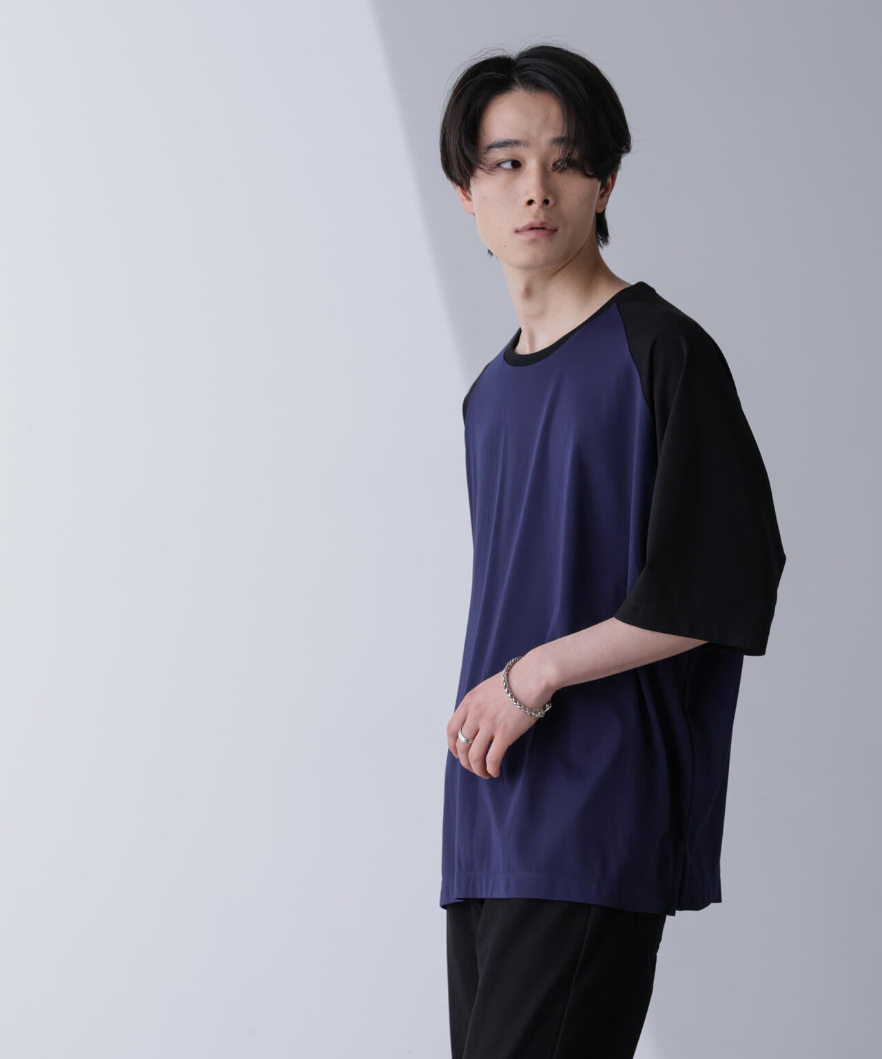 ワイドシルエットラグランTシャツ 半袖