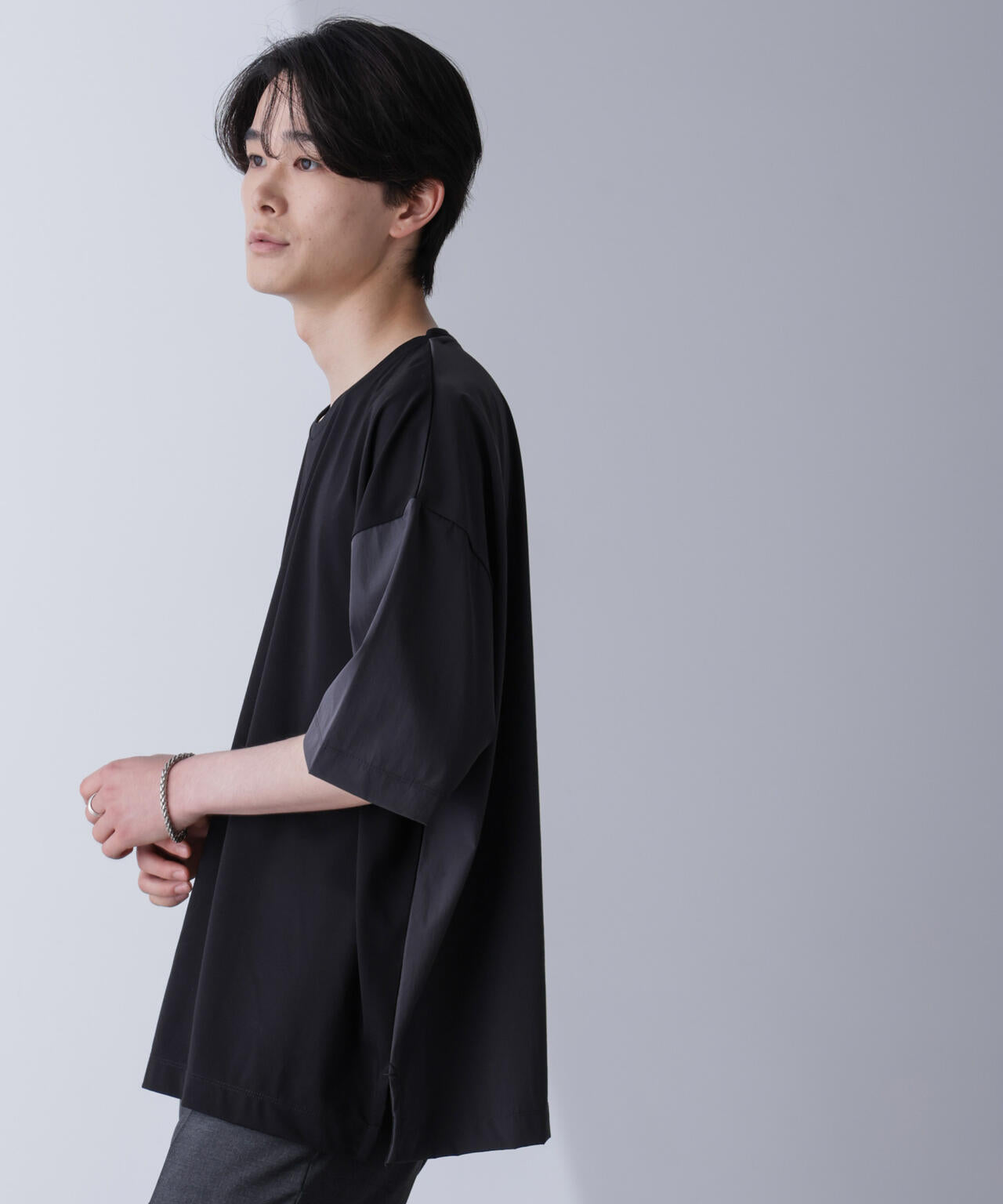 袖切り替えビッグＴシャツ 半袖