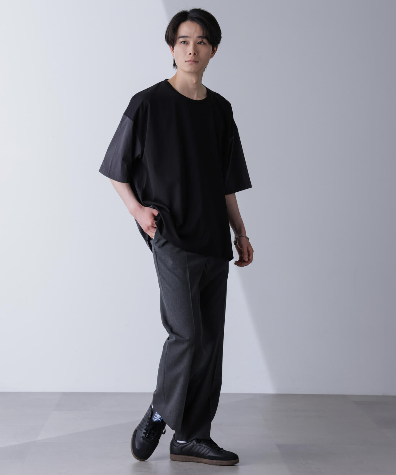袖切り替えビッグＴシャツ 半袖