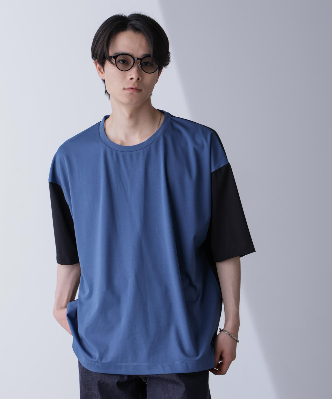 袖切り替えビッグＴシャツ 半袖