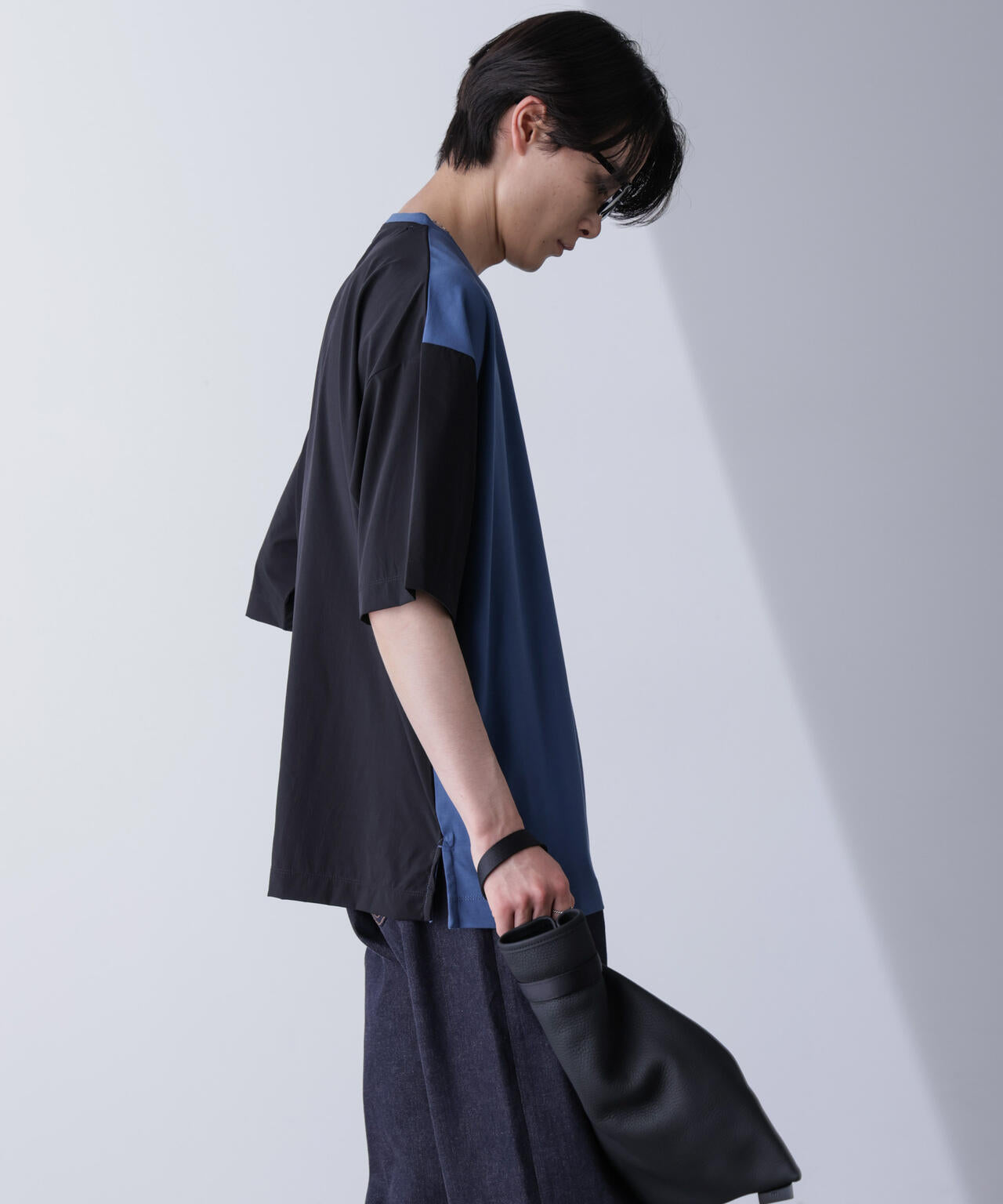 袖切り替えビッグＴシャツ 半袖