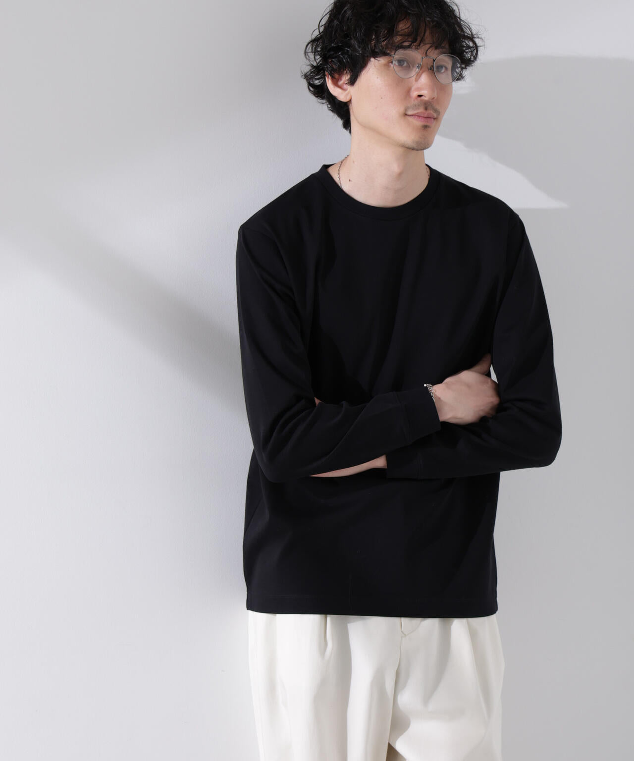 アンチスメル クルーネックTシャツ 長袖