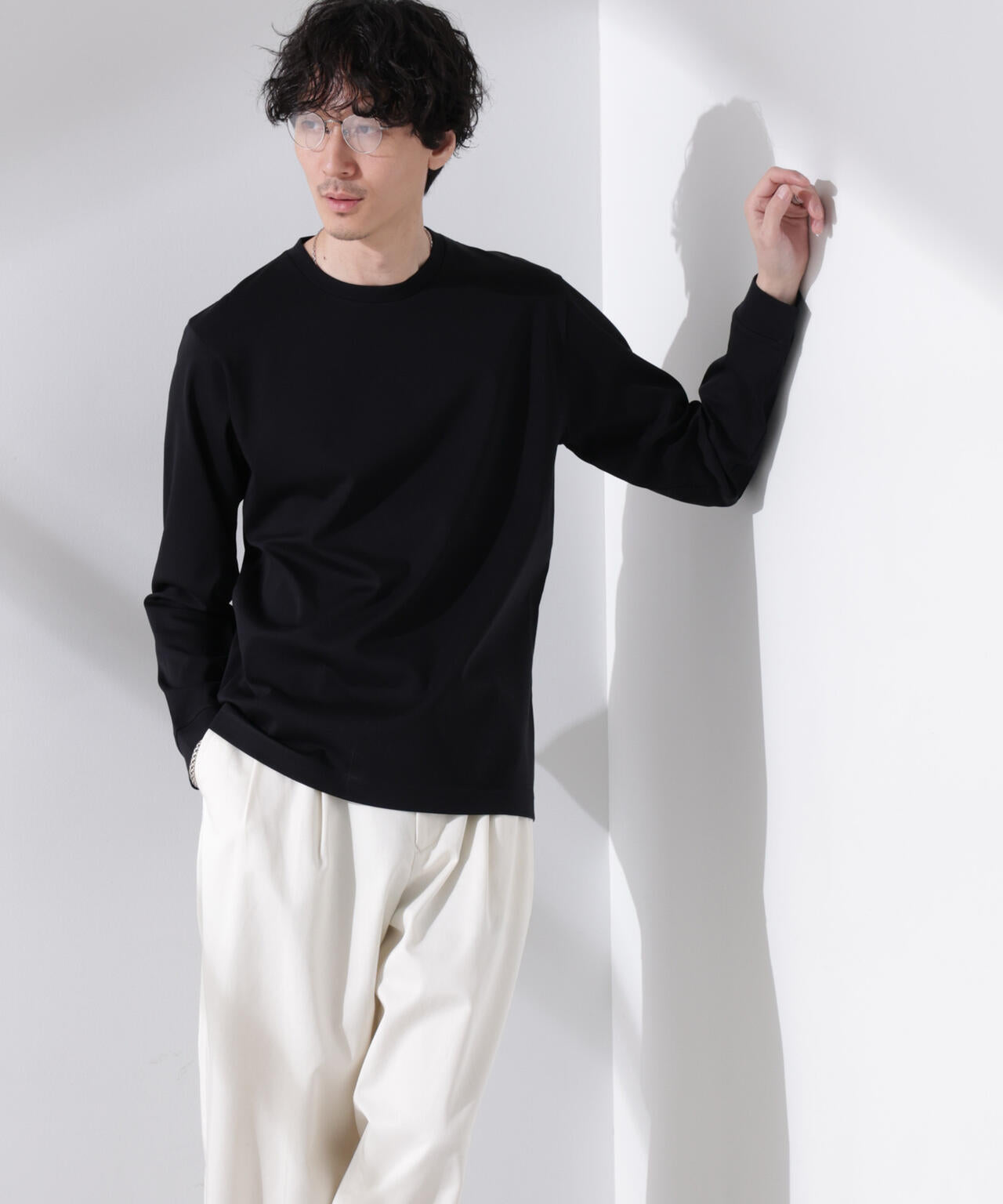 アンチスメル クルーネックTシャツ 長袖