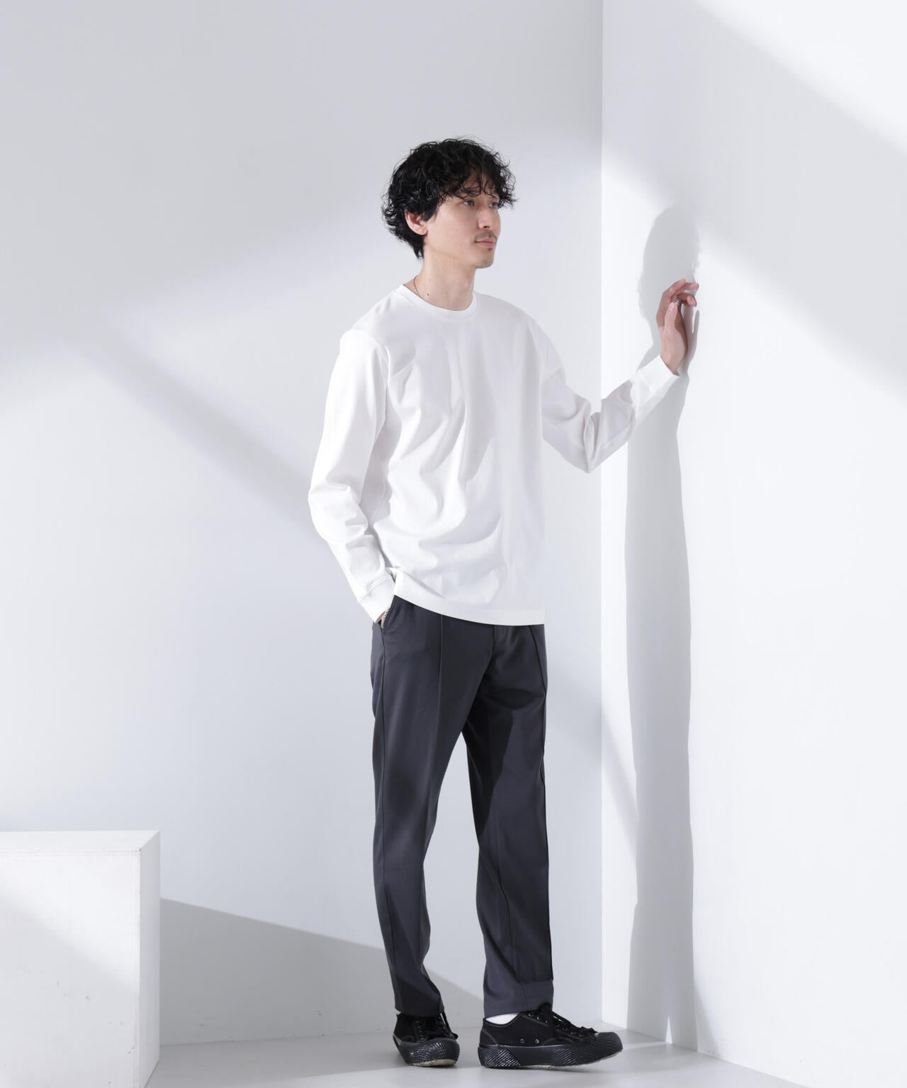 アンチスメル クルーネックTシャツ 長袖
