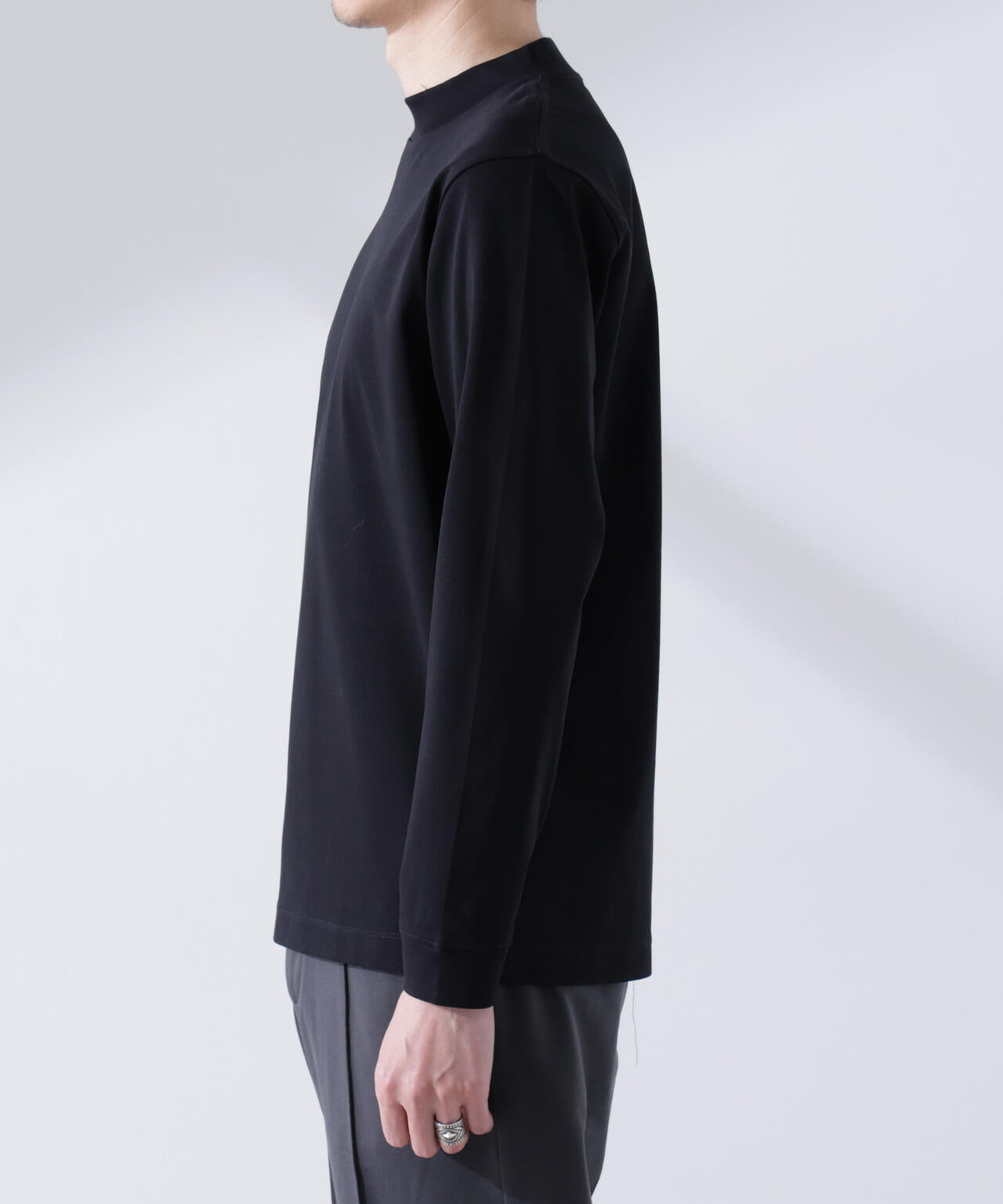 アンチスメルモックネックTシャツ 長袖