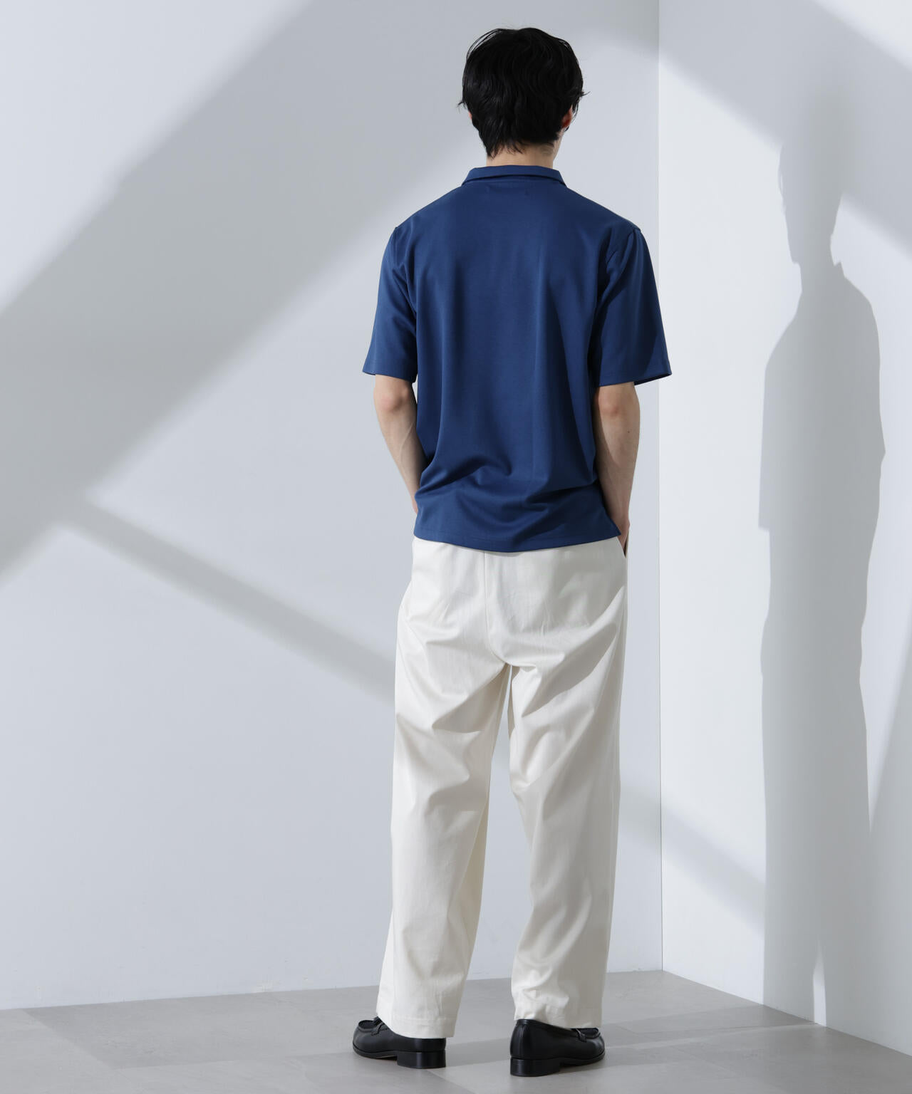 Pe/Ry鹿の子ポロシャツ 半袖