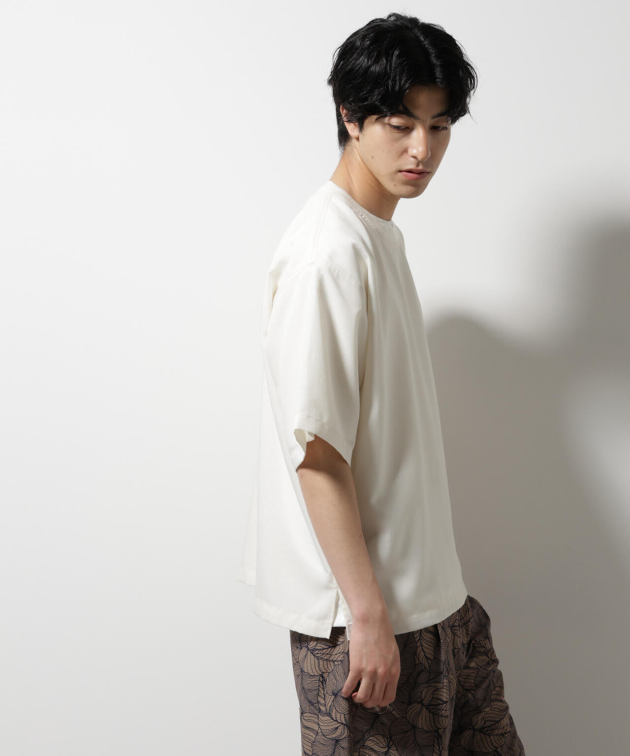 テックリネン布帛Tシャツ 半袖