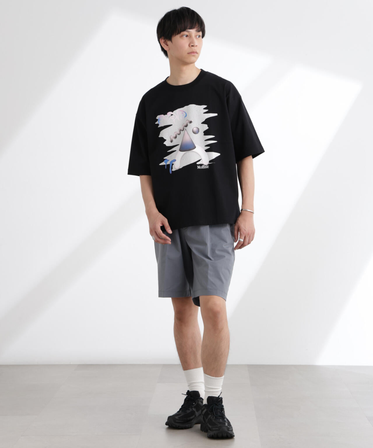 「MOFFISIE」1.0オリジナルプリント Tシャツ 半袖