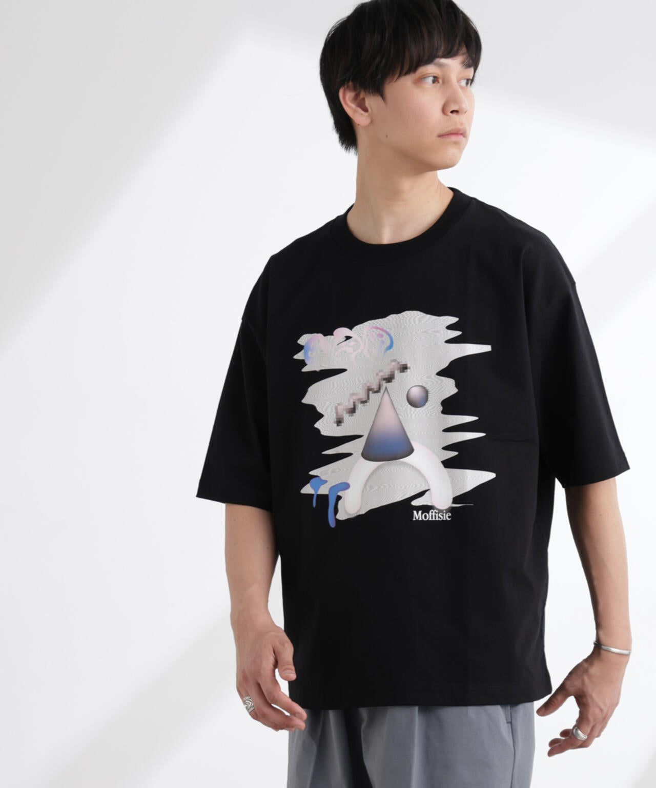 「MOFFISIE」1.0オリジナルプリント Tシャツ 半袖
