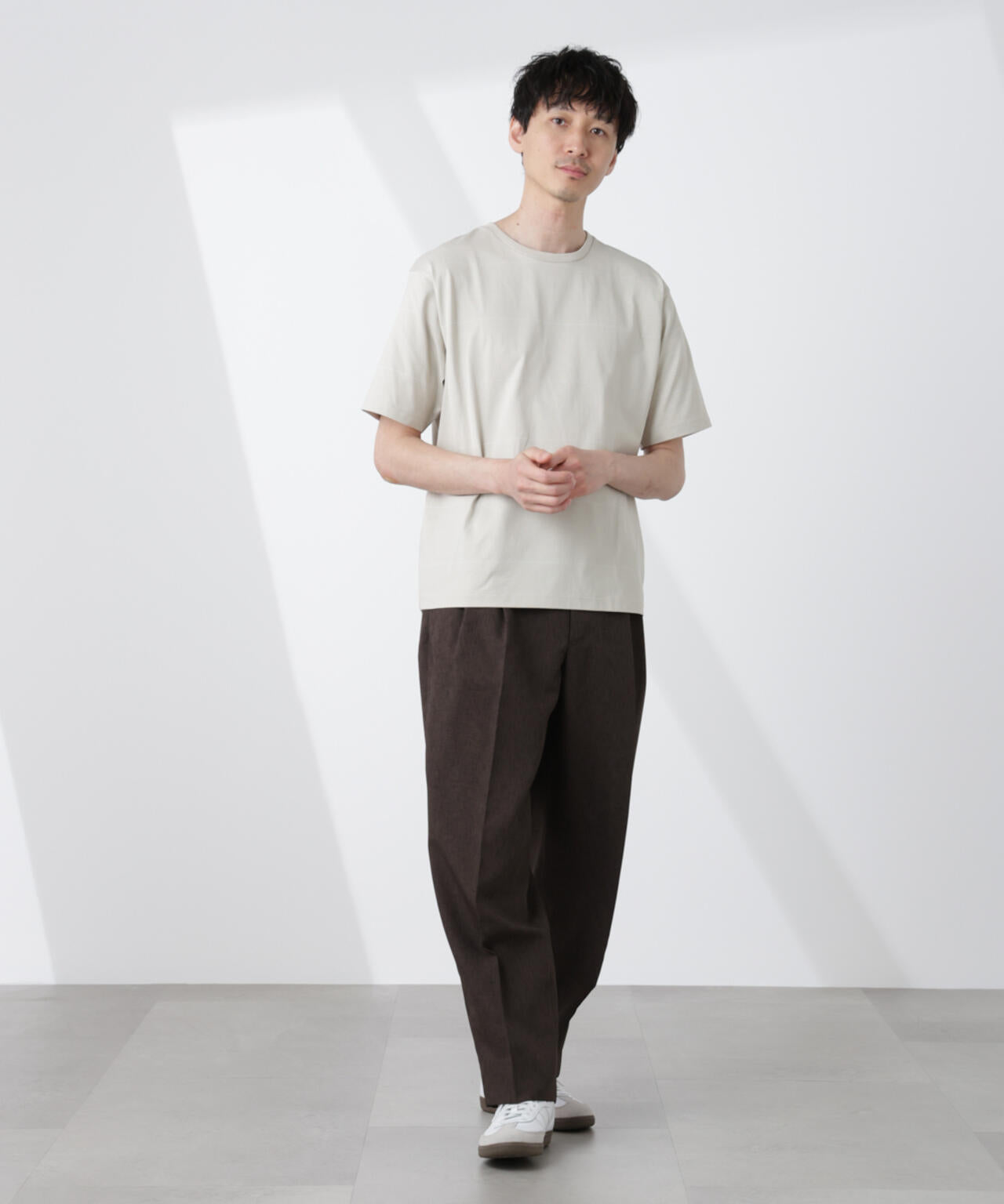 パネルボーダーTシャツ 半袖
