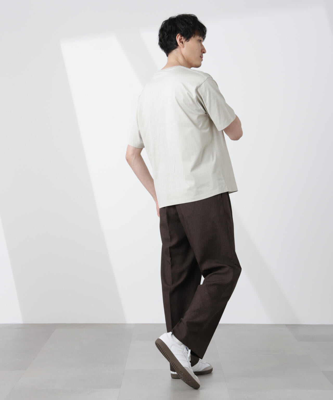 パネルボーダーTシャツ 半袖