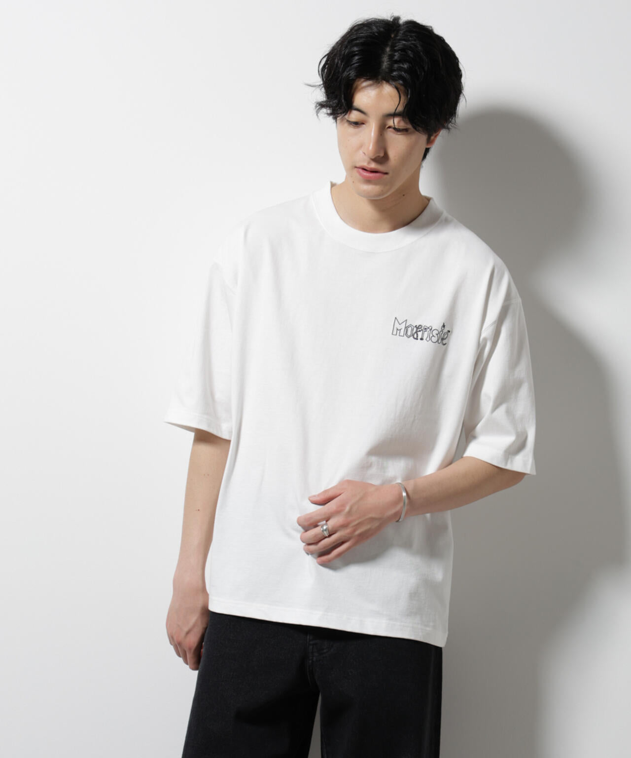 「MOFFISIE」オリジナル刺繍プリント Tシャツ 半袖
