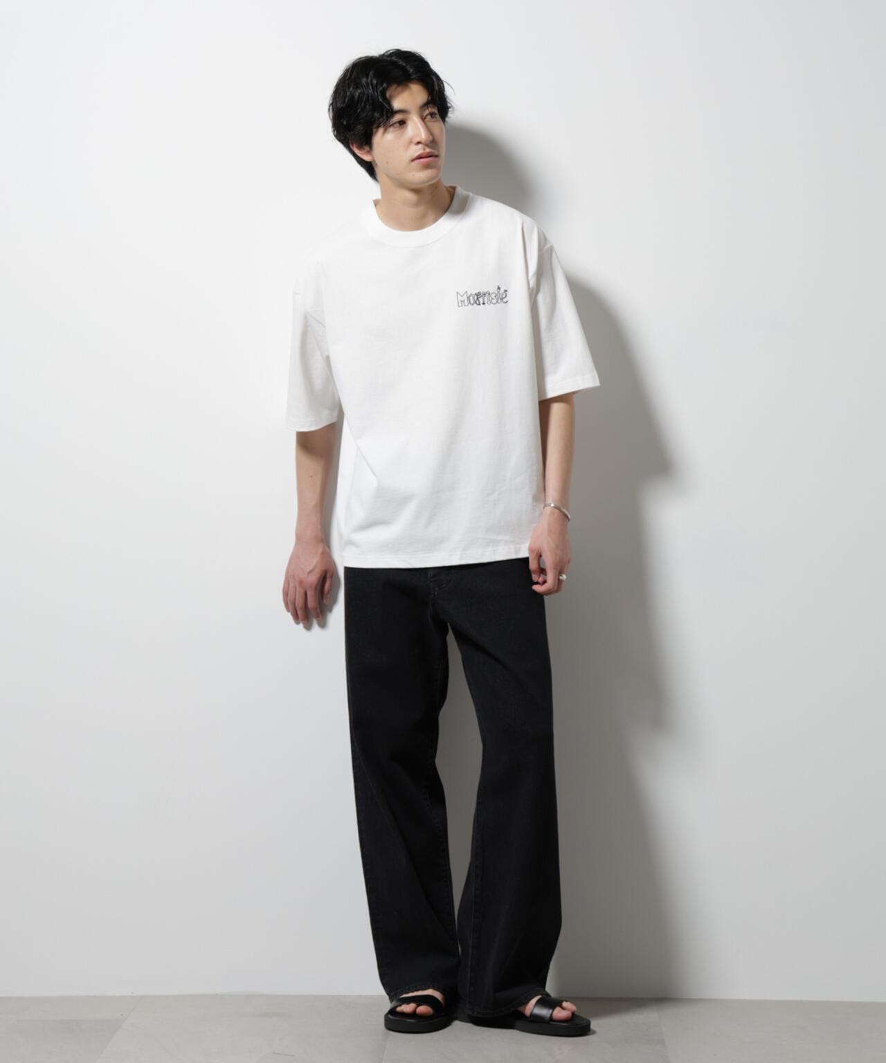 「MOFFISIE」オリジナル刺繍プリント Tシャツ 半袖