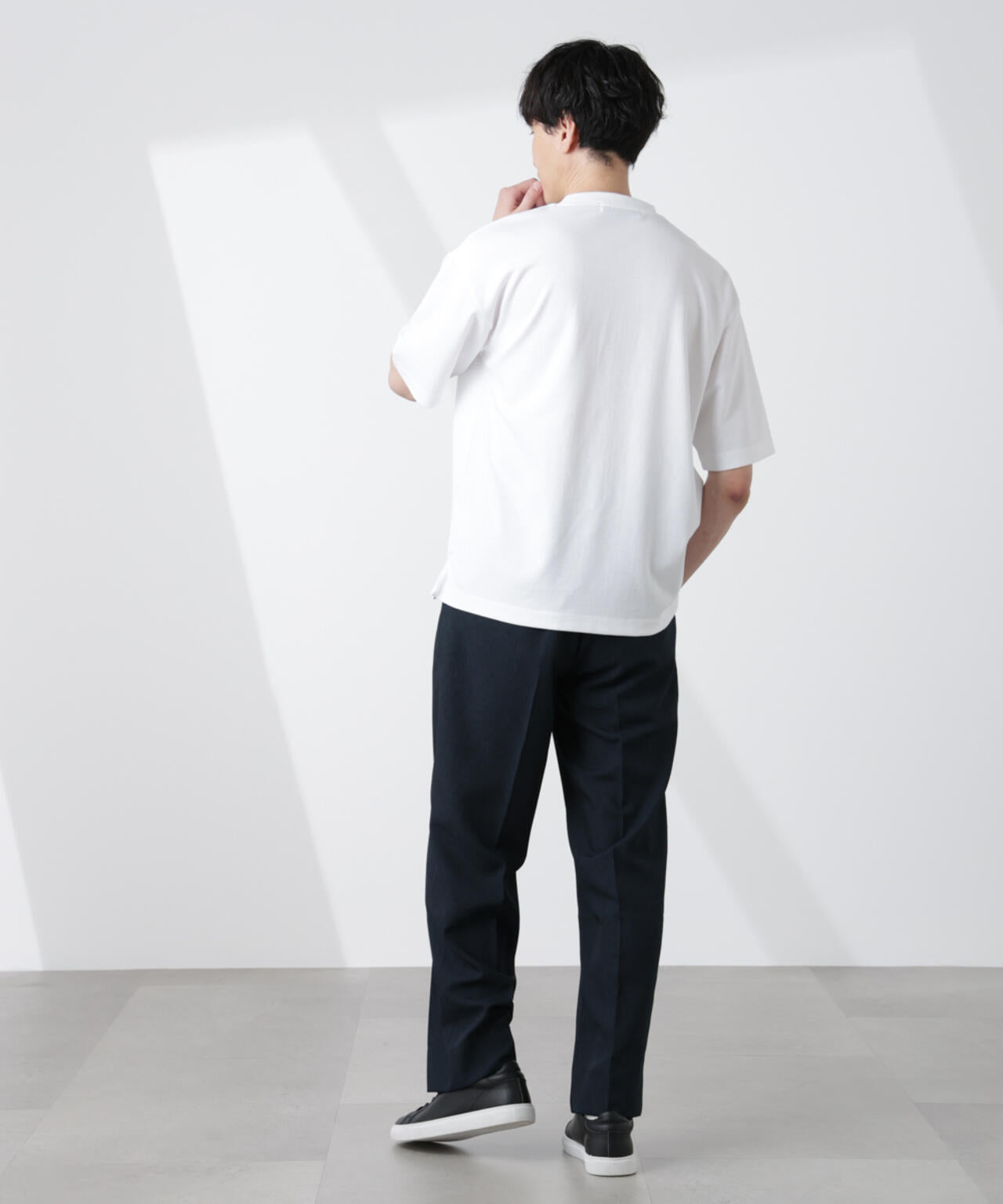 テックリネンリラックスタックテーパードパンツ