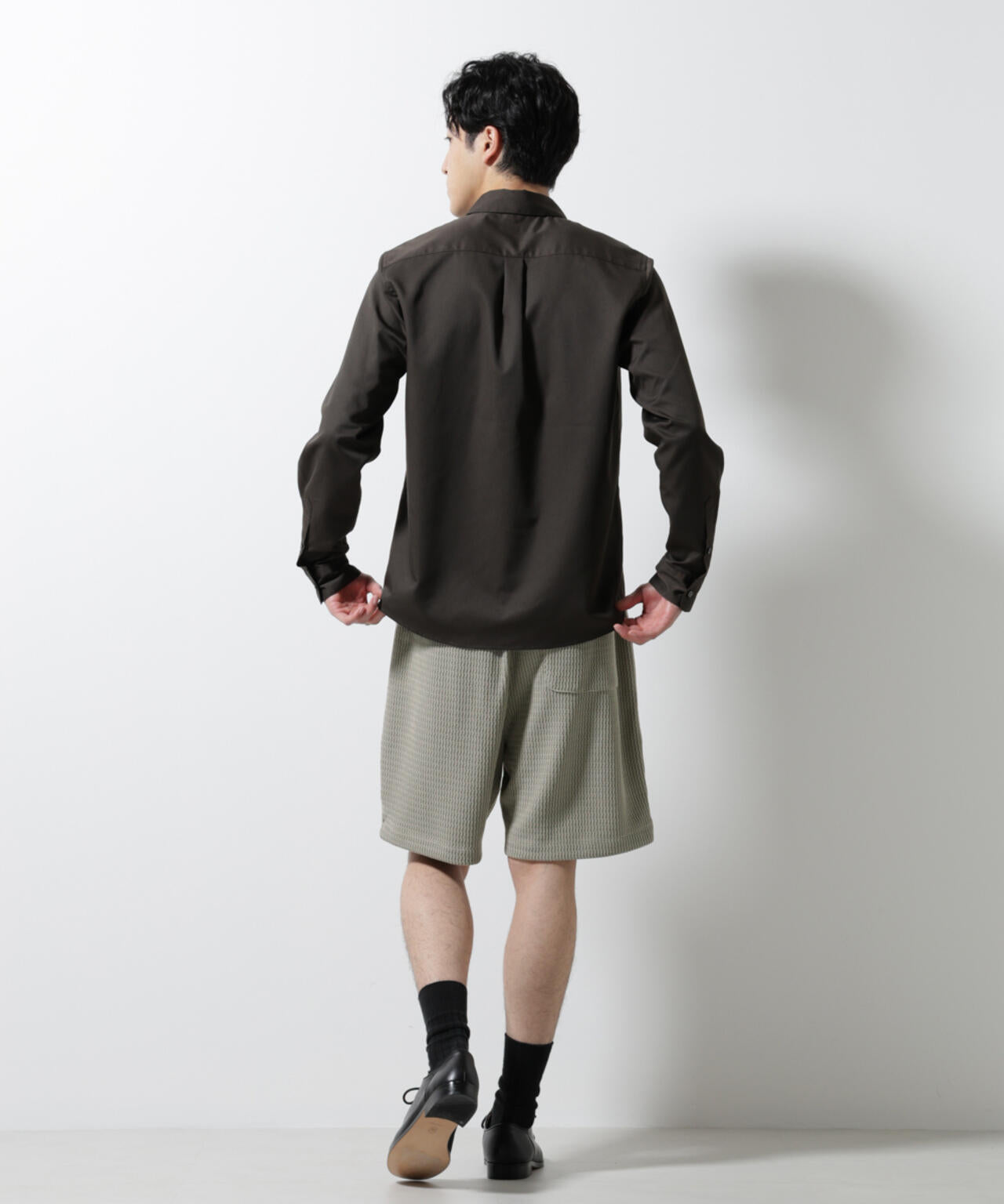 ジャガードニットソーショートパンツ（セットアップ可）