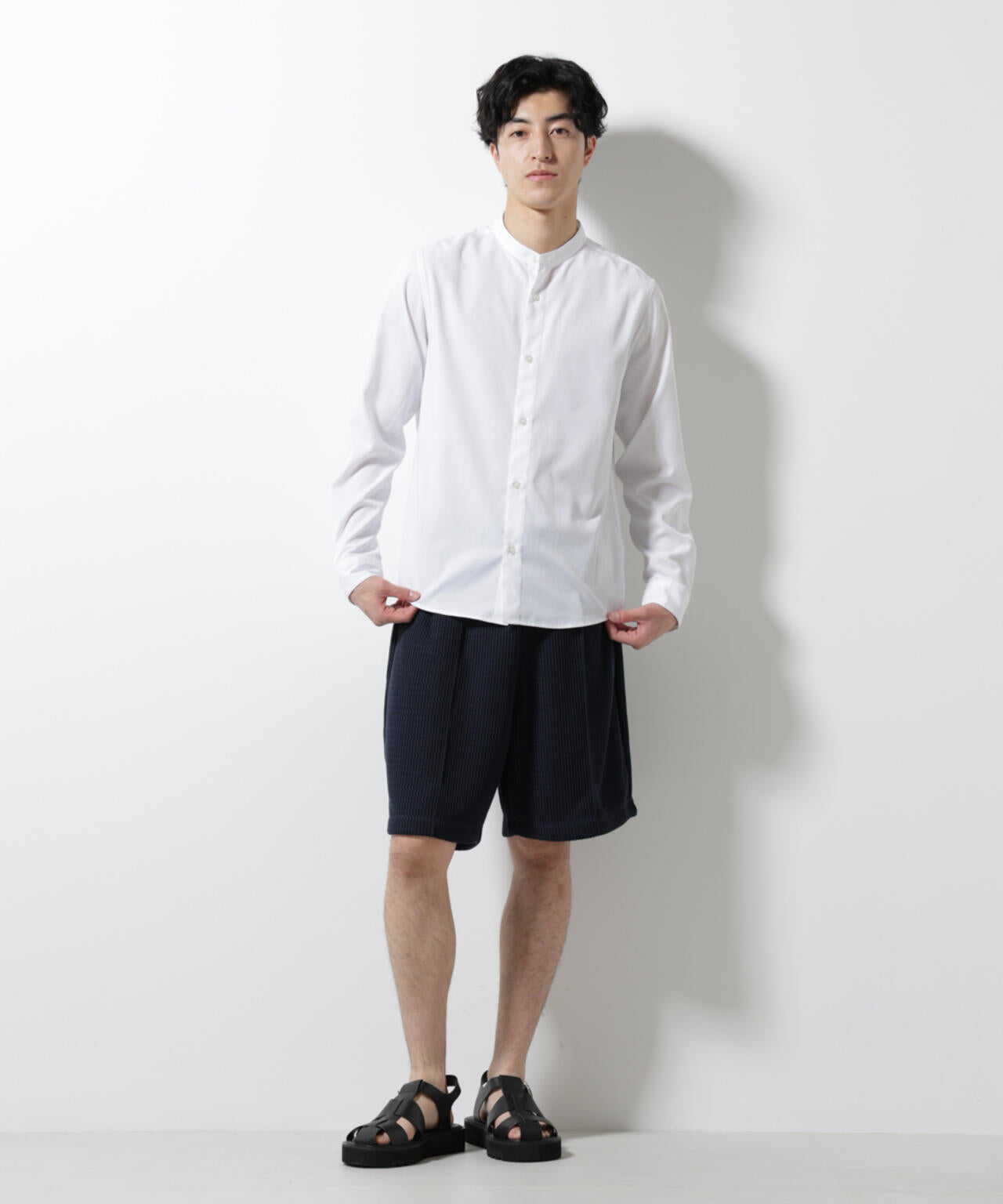 ジャガードニットソーショートパンツ（セットアップ可）