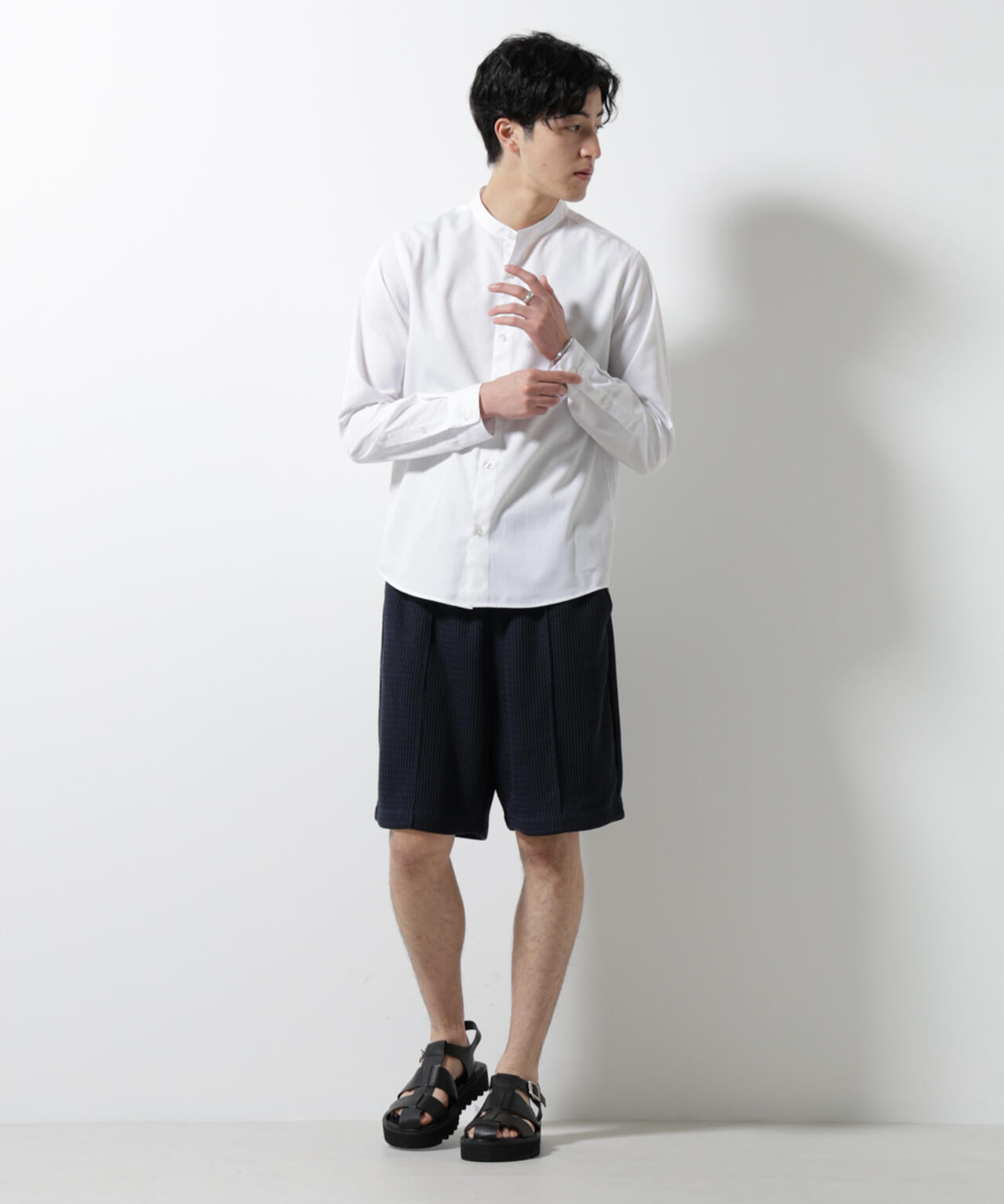 ジャガードニットソーショートパンツ（セットアップ可）