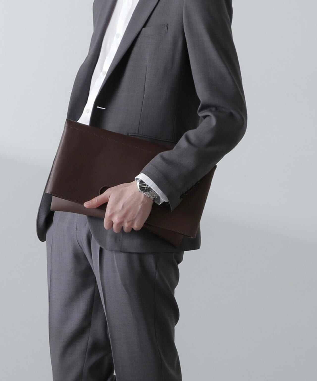 WEB限定/シンセティックレザー2WAYクラッチバッグ