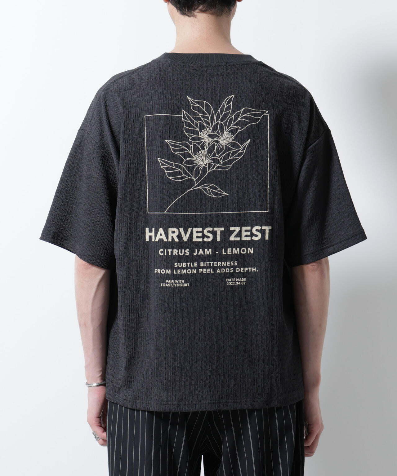 楊柳プリントTシャツ 半袖