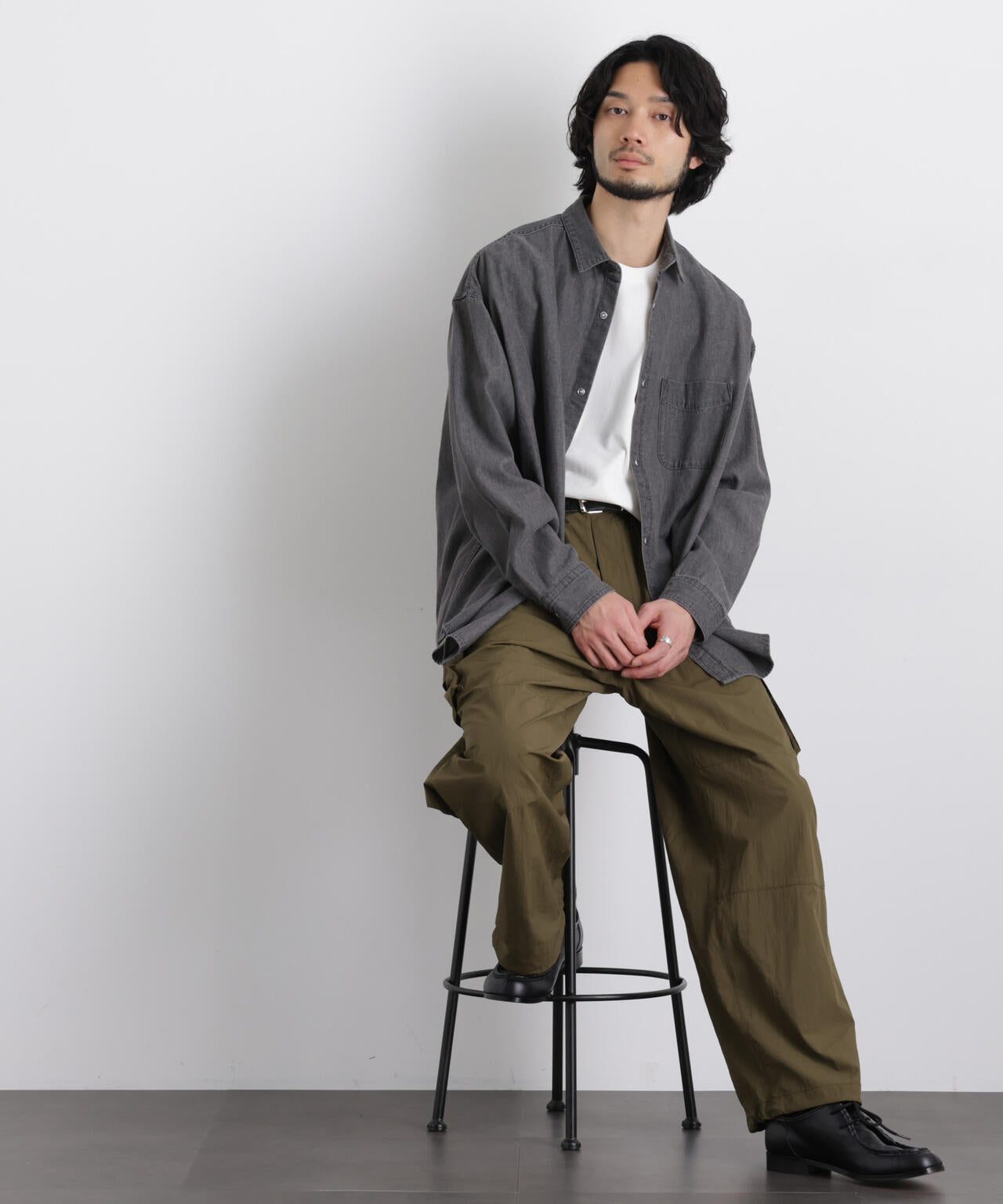 6.5oz リラックスデニムシャツ 長袖