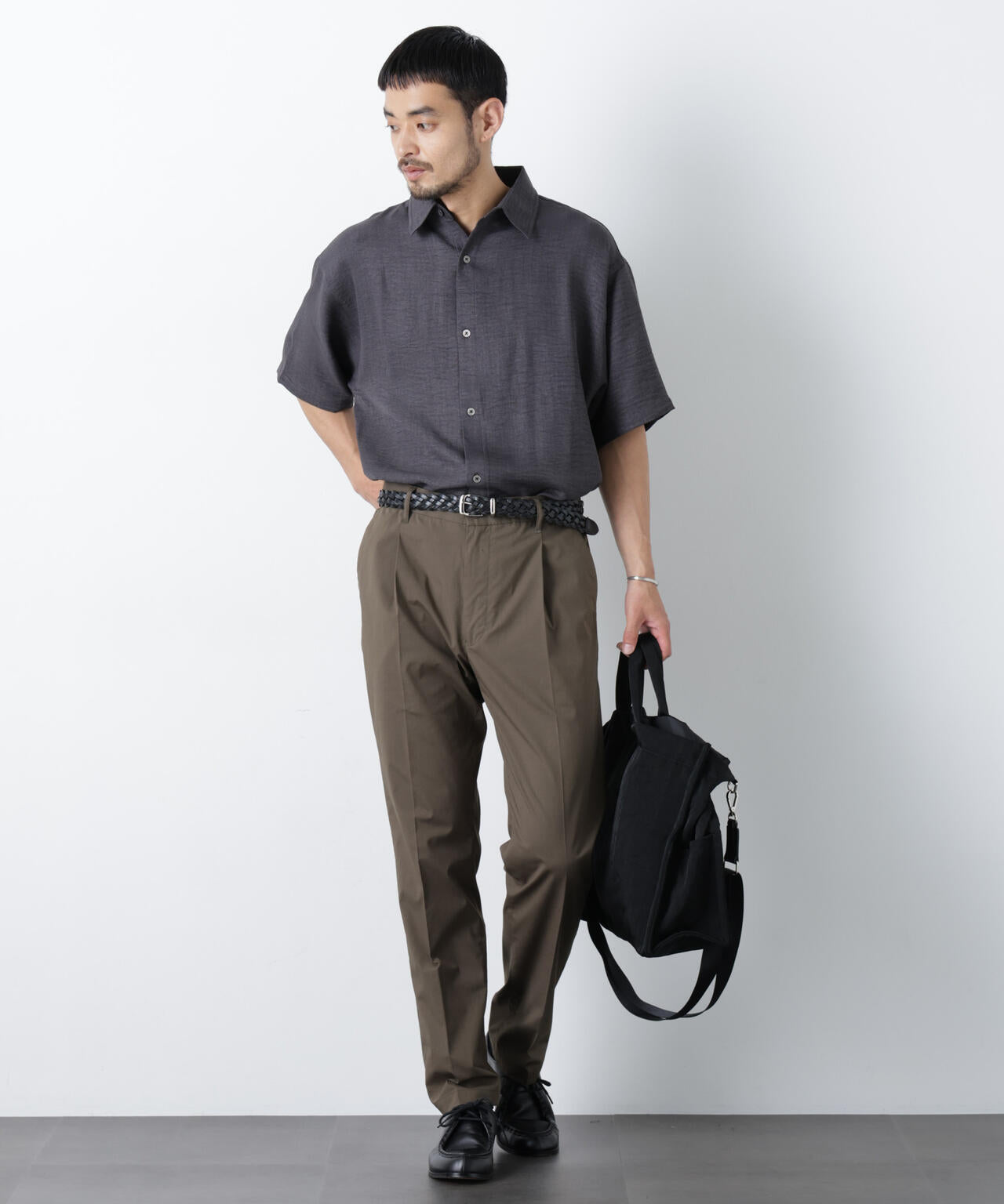 NORMANBROS別注 ワッシャーシャツ半袖