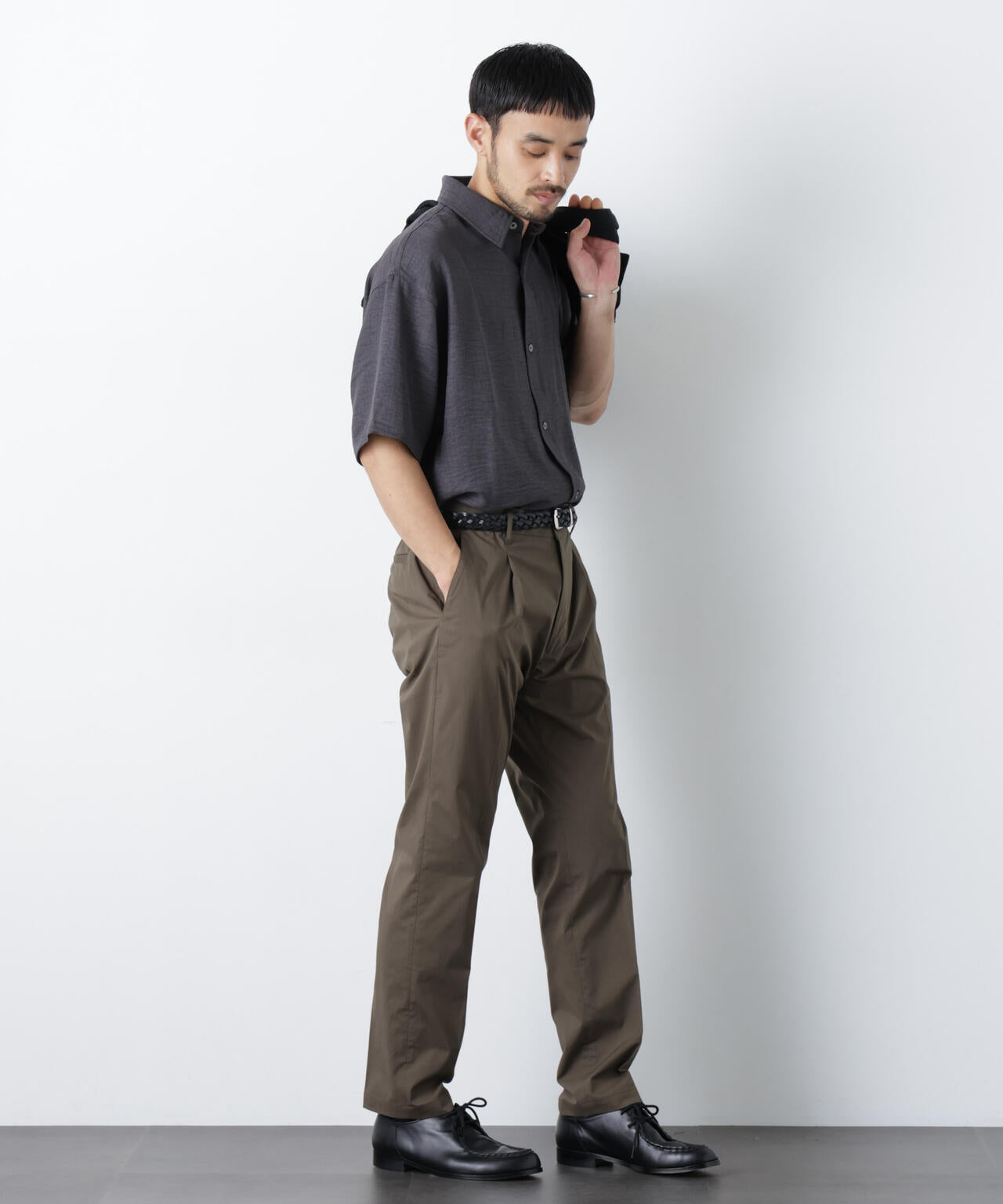 NORMANBROS別注 ワッシャーシャツ半袖