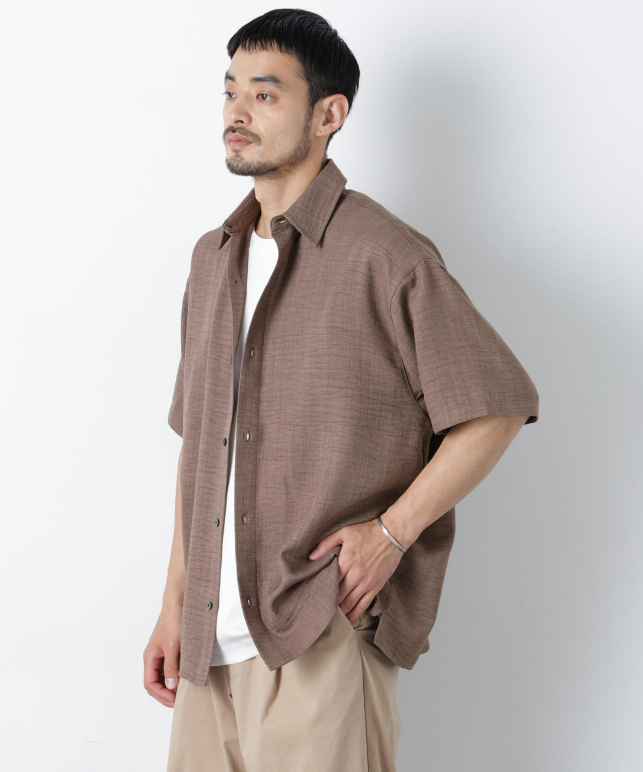 NORMANBROS別注 ワッシャーシャツ半袖