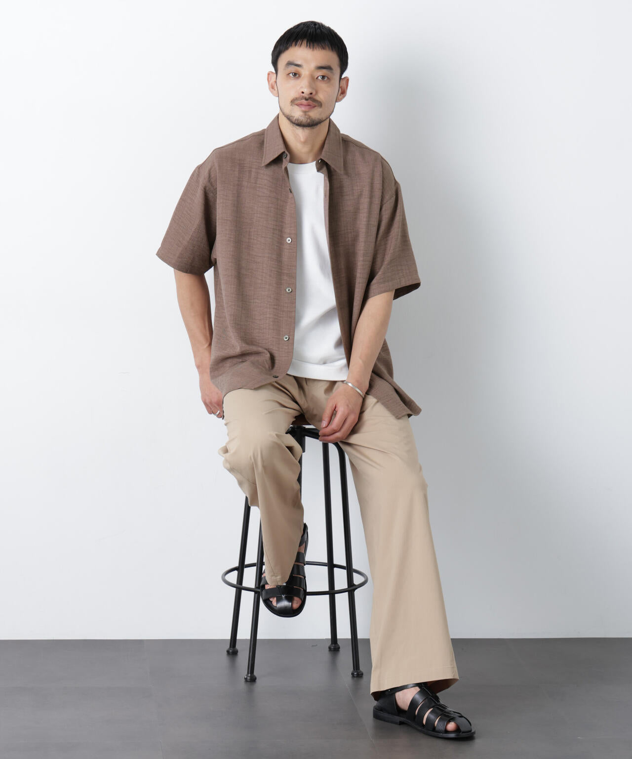 NORMANBROS別注 ワッシャーシャツ半袖
