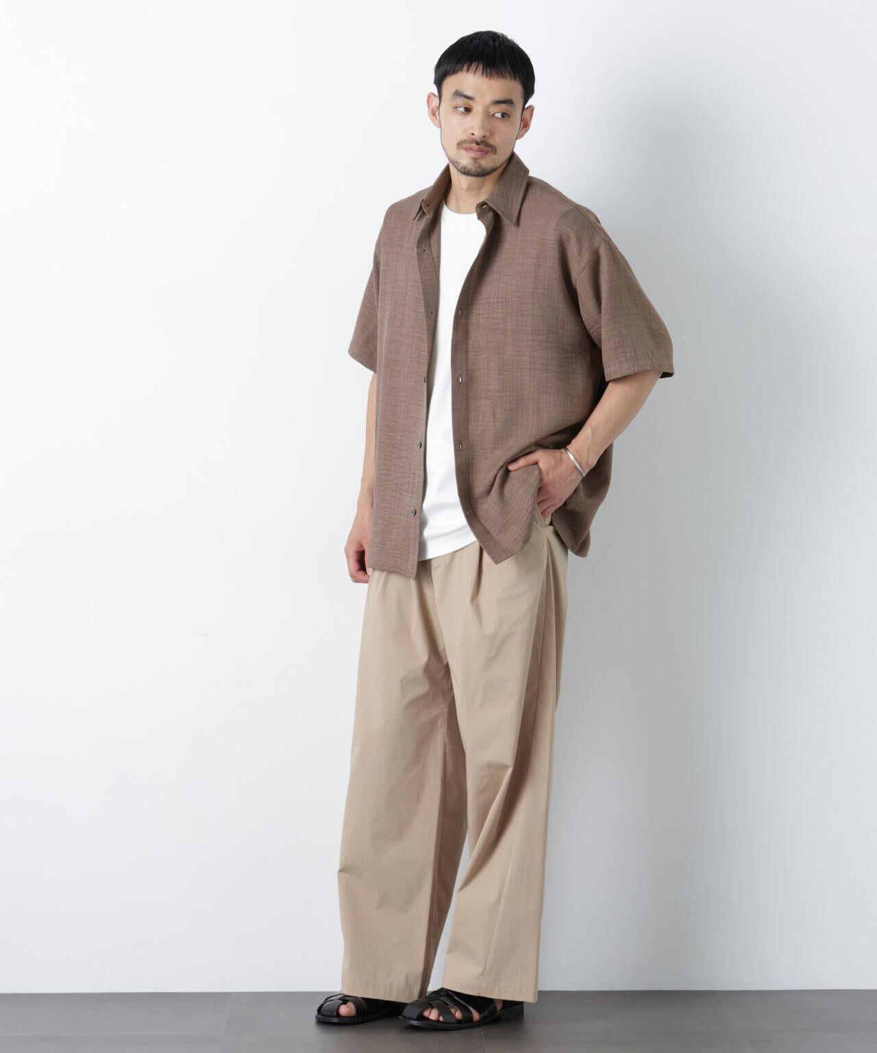 NORMANBROS別注 ワッシャーシャツ半袖
