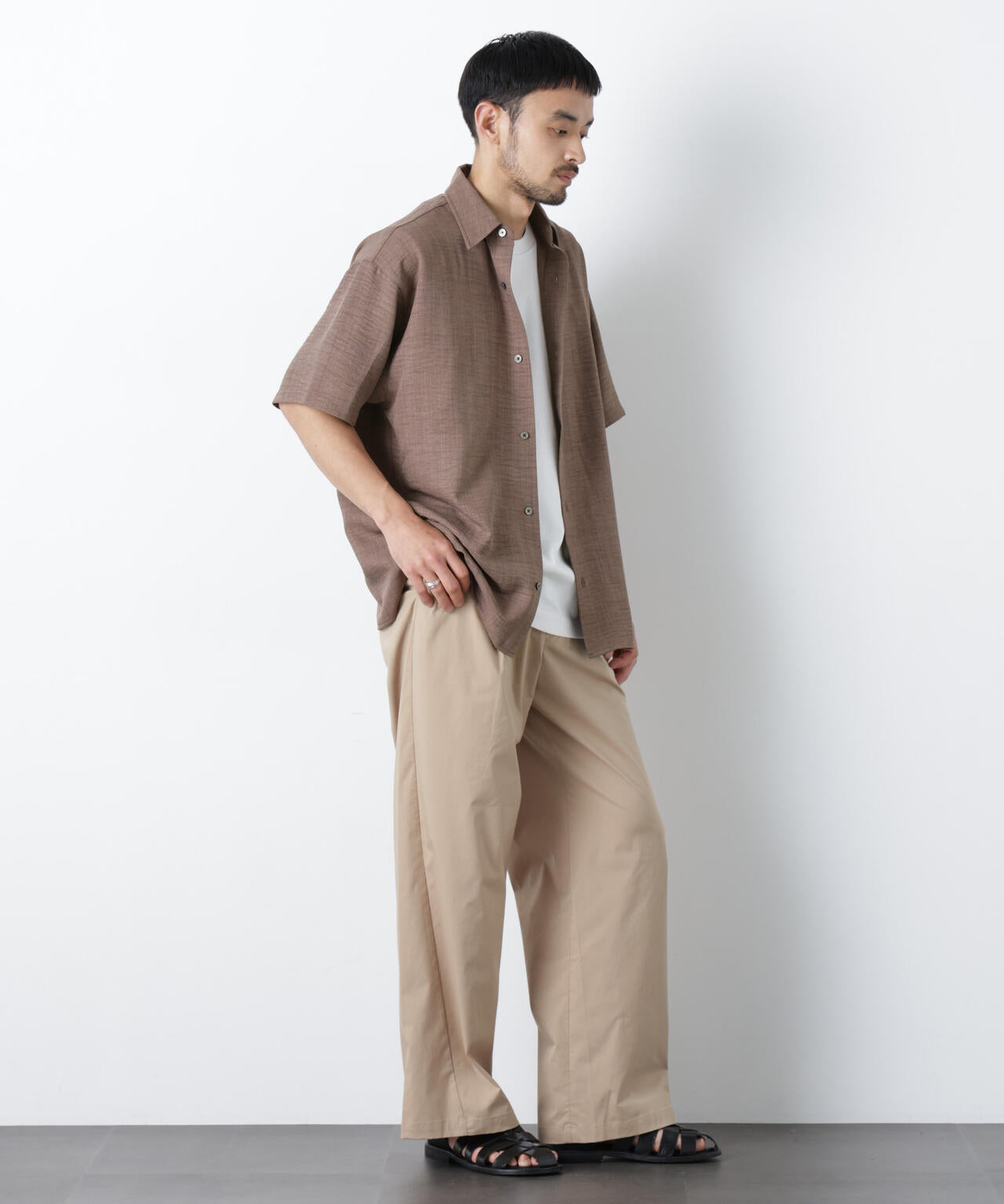 NORMANBROS別注 ワッシャーシャツ半袖