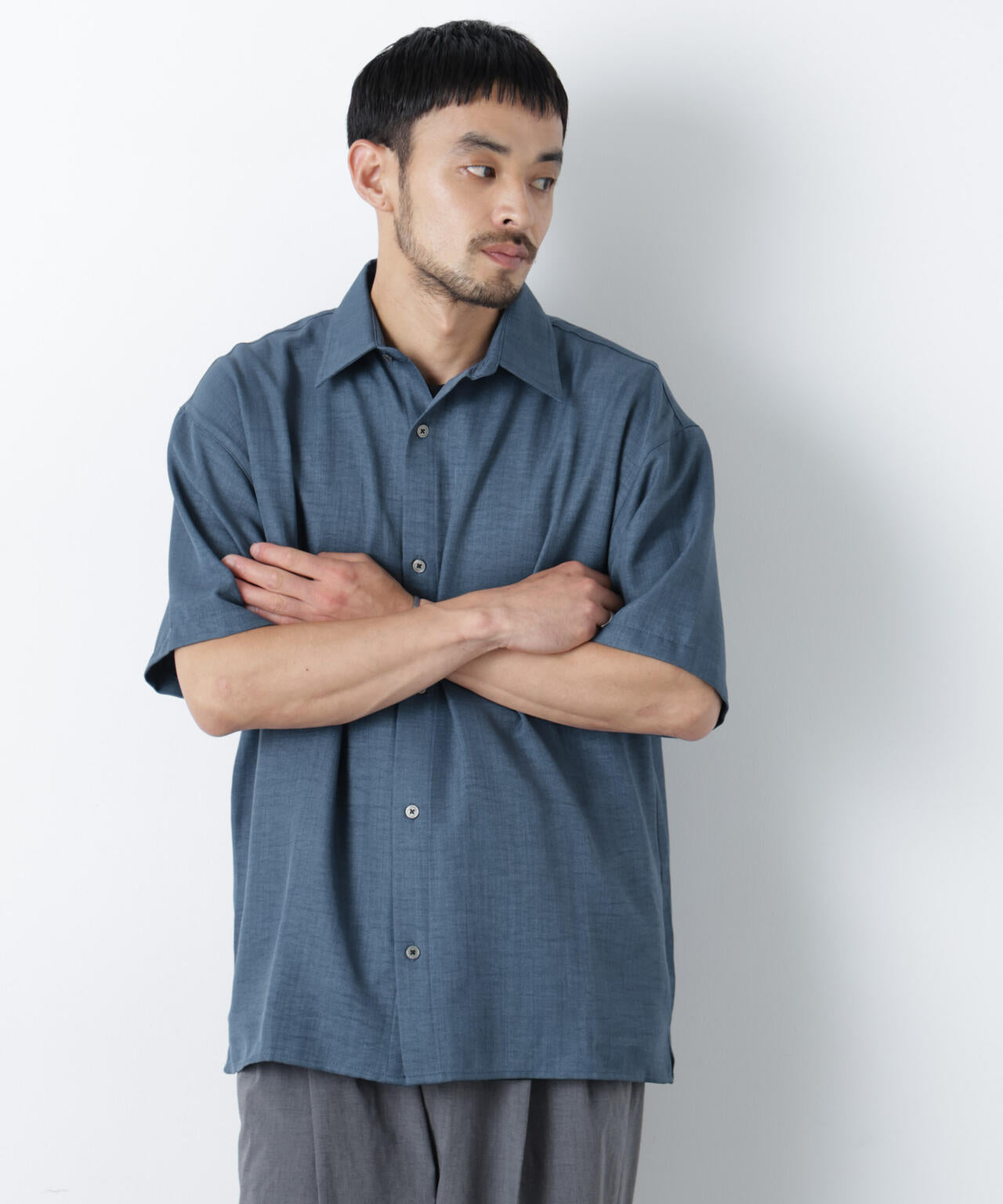 NORMANBROS別注 ワッシャーシャツ半袖
