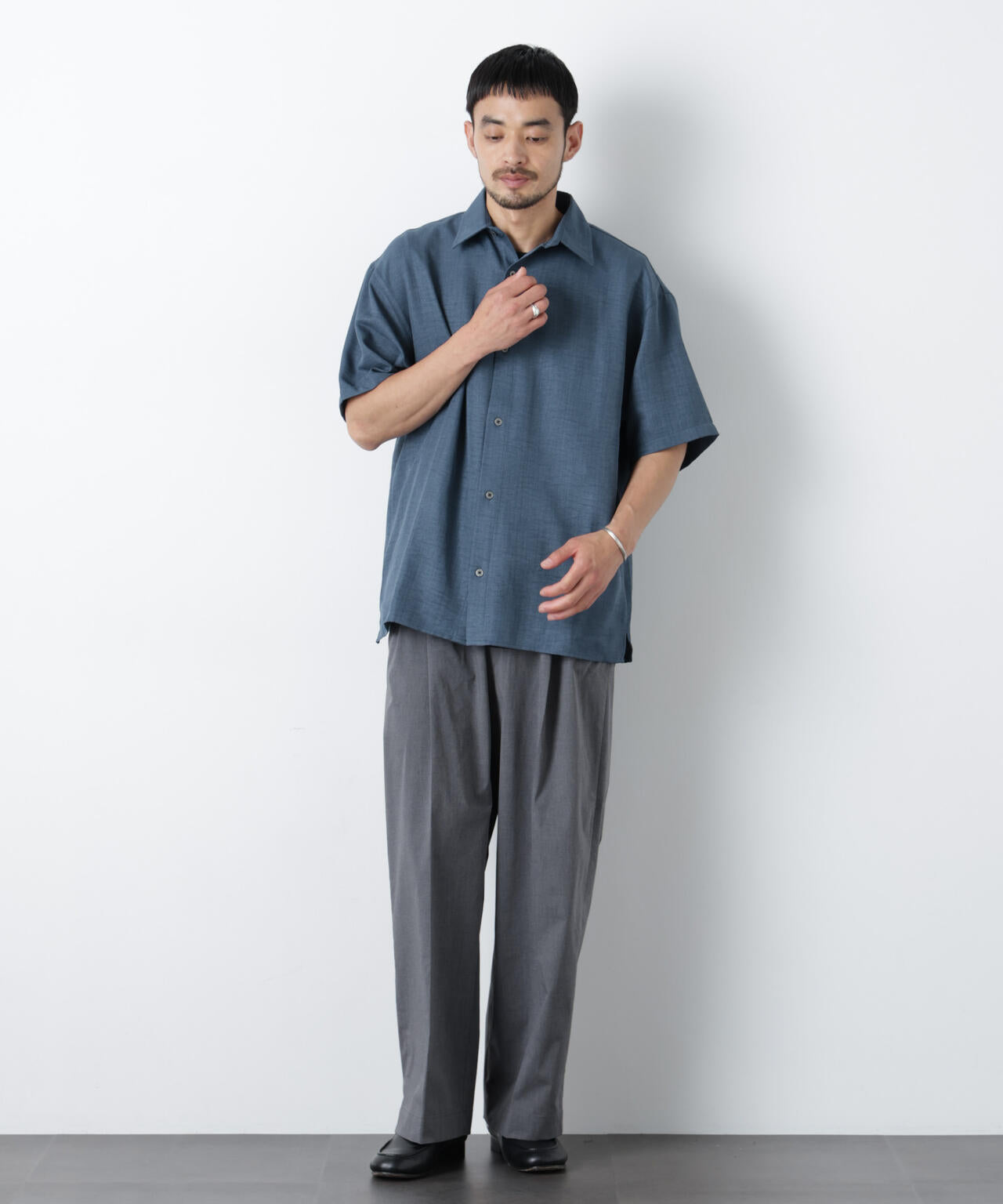 NORMANBROS別注 ワッシャーシャツ半袖