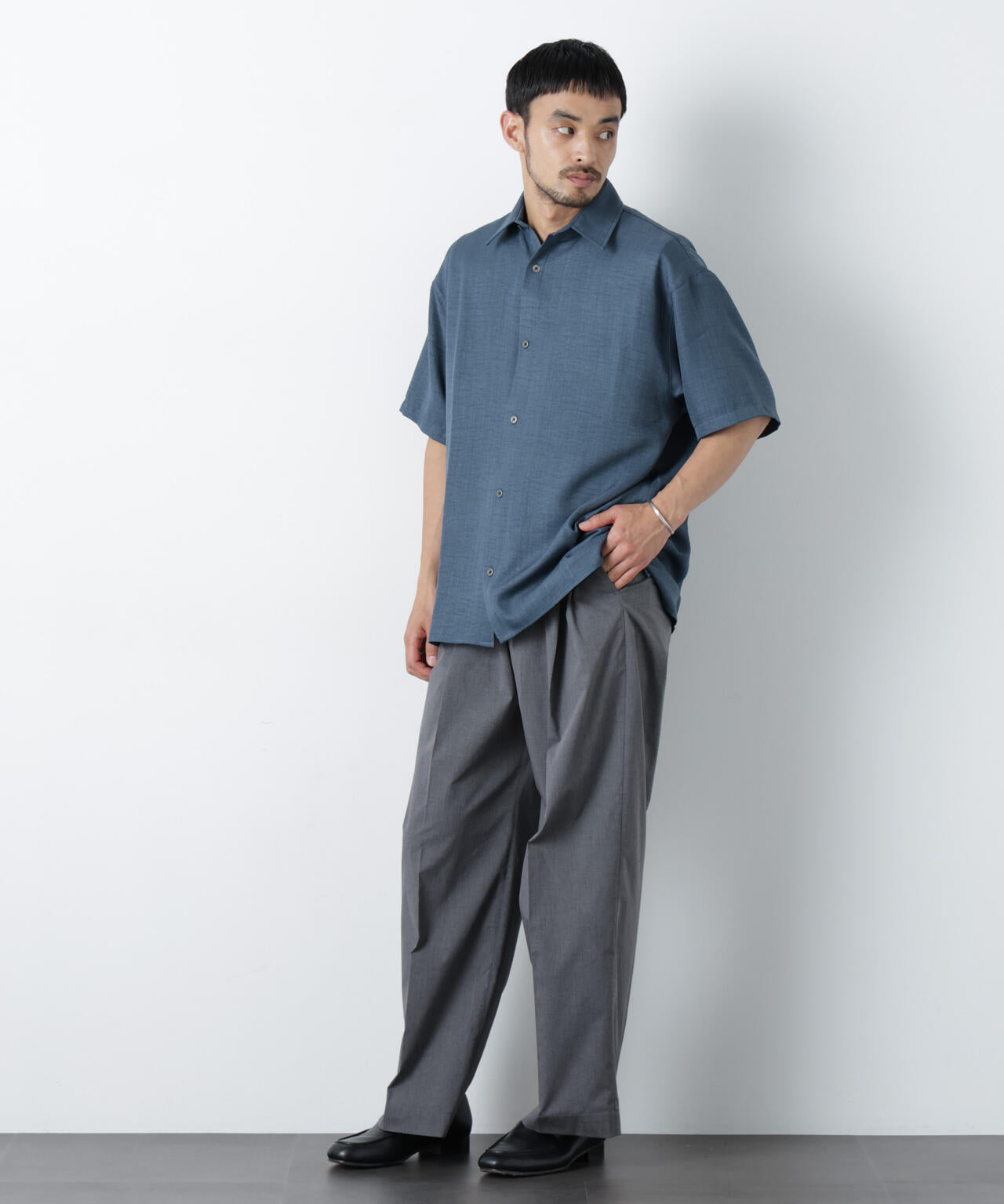 NORMANBROS別注 ワッシャーシャツ半袖