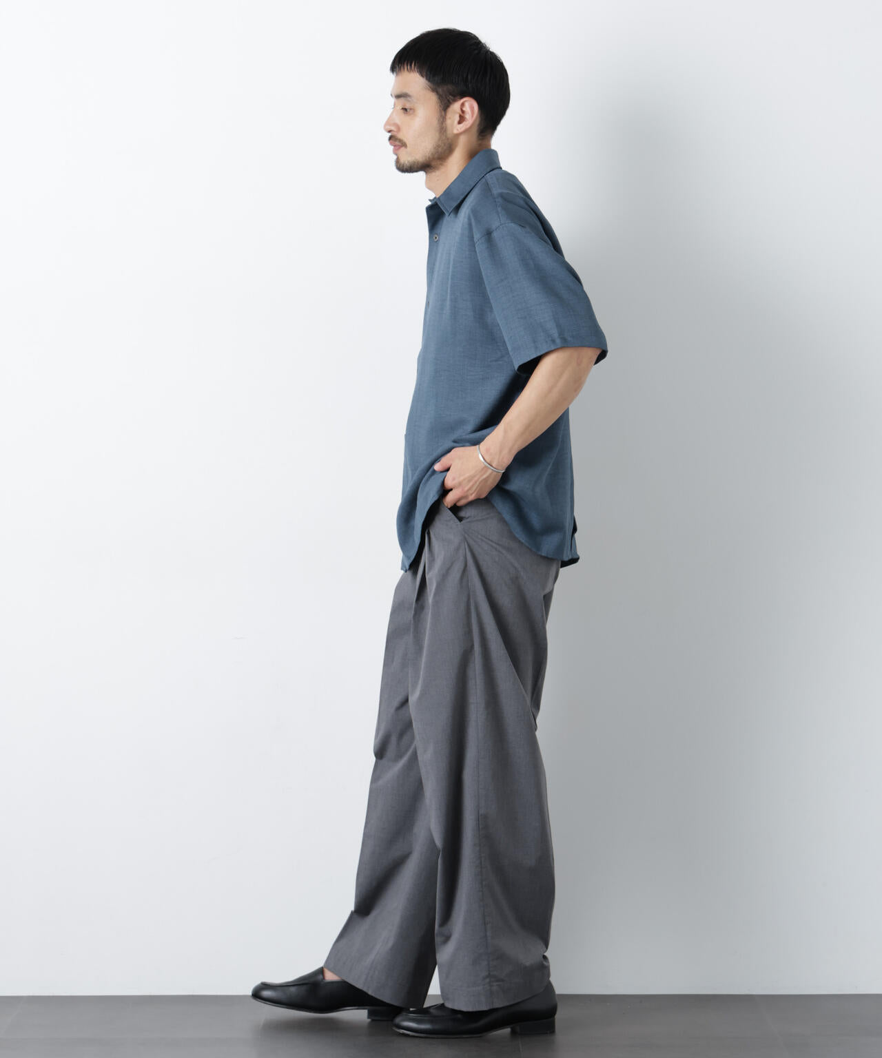 NORMANBROS別注 ワッシャーシャツ半袖