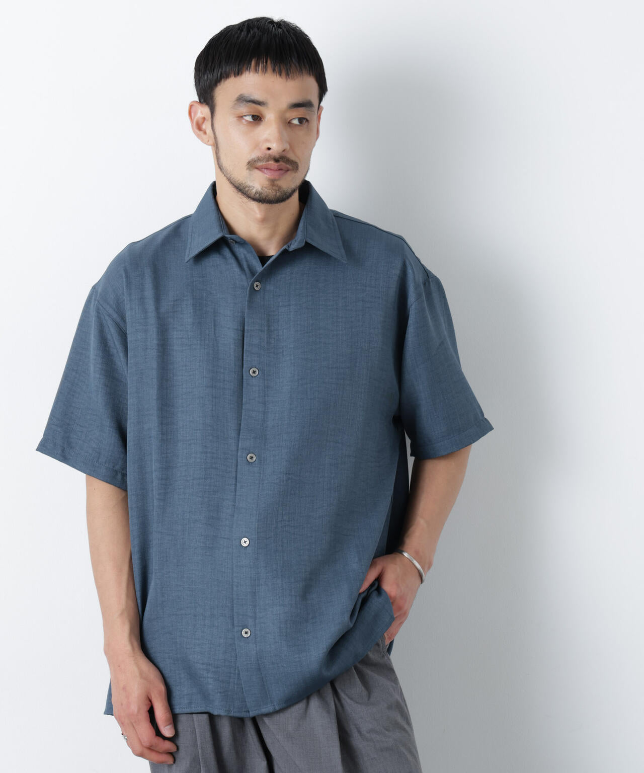 NORMANBROS別注 ワッシャーシャツ半袖