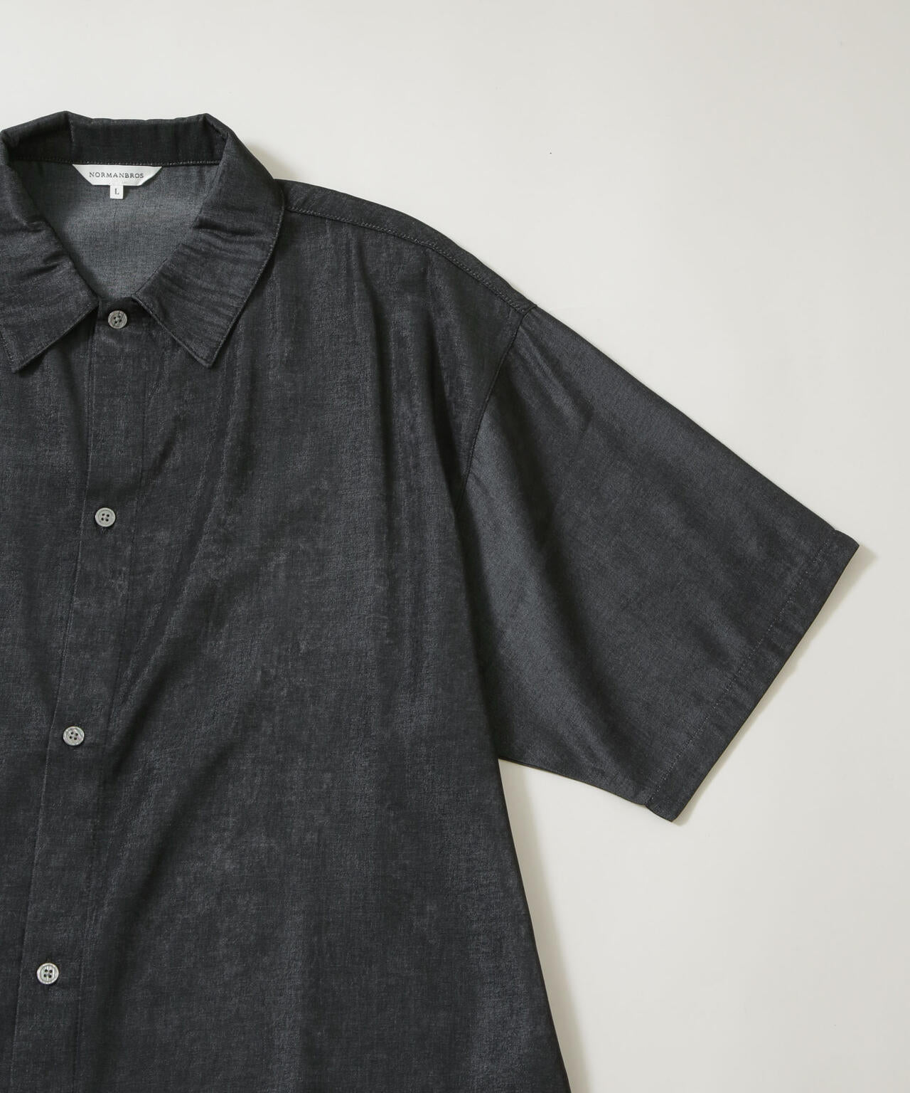 NORMANBROS別注 シャンブレーシャツ 半袖