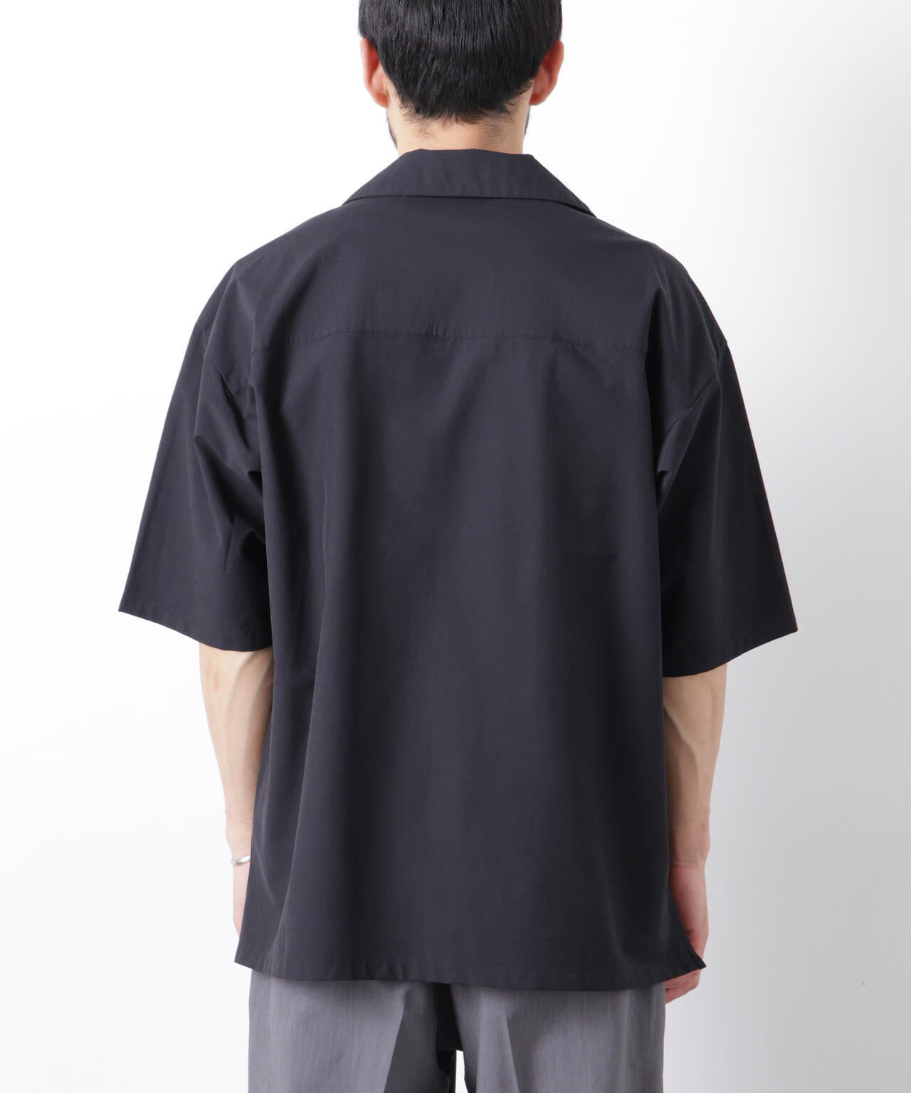 ストレッチワイド オープンカラーシャツ 半袖
