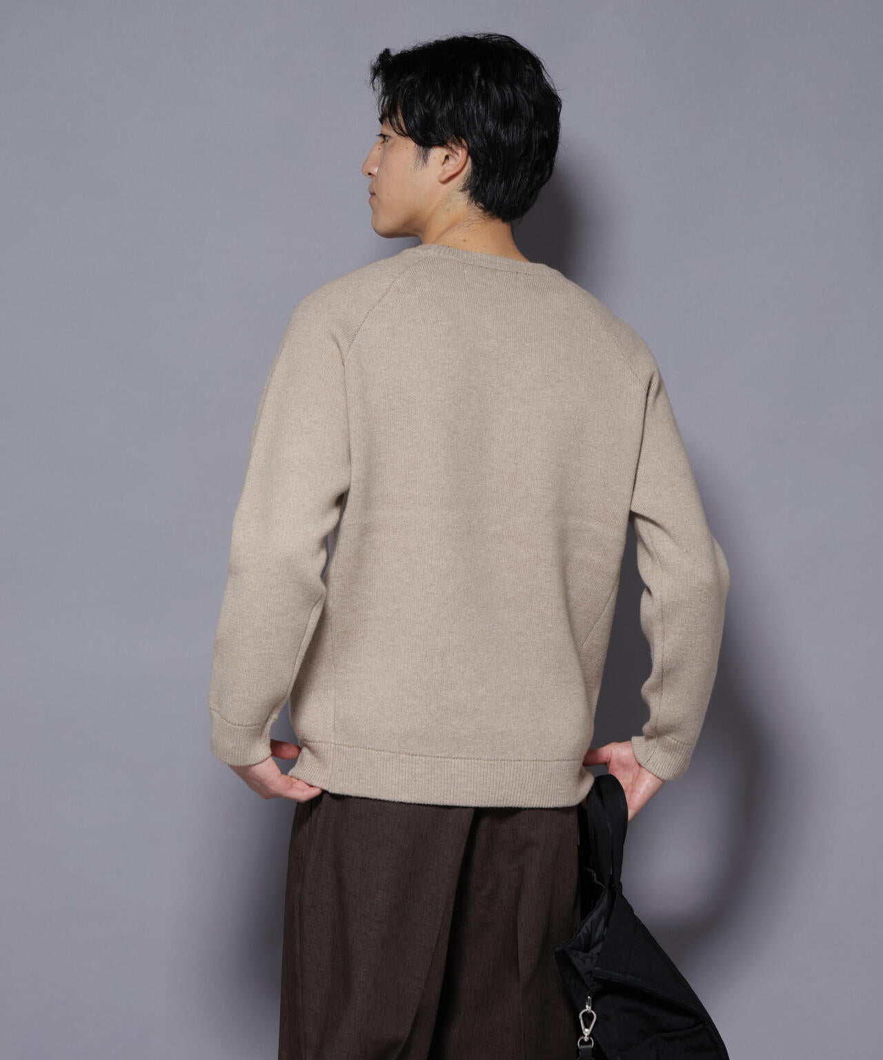 ウォッシャブル ダブルフェイスニット