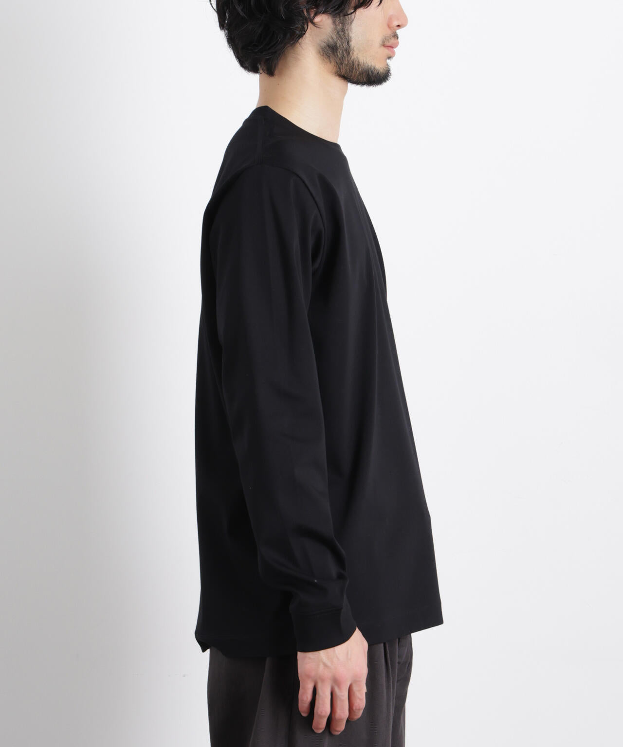アンチスメルクルーネックTシャツ 長袖