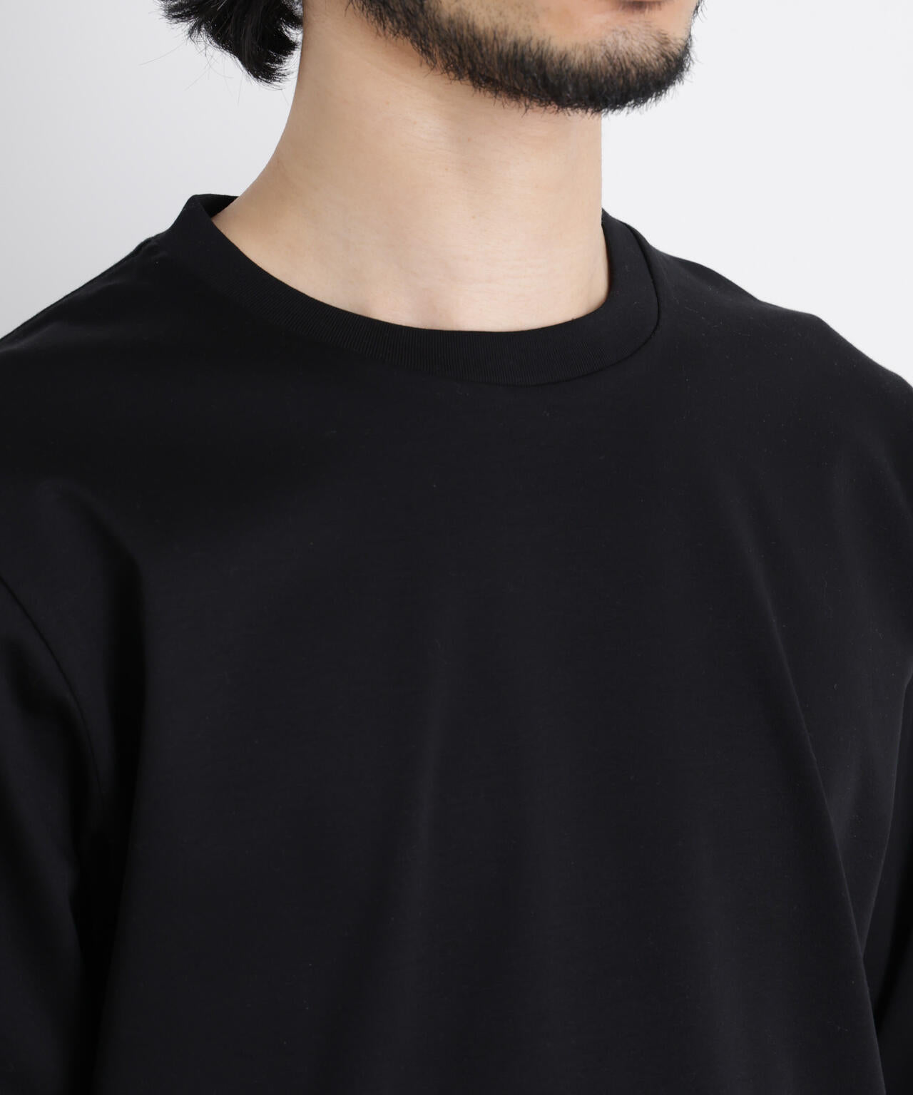 アンチスメルクルーネックTシャツ 長袖