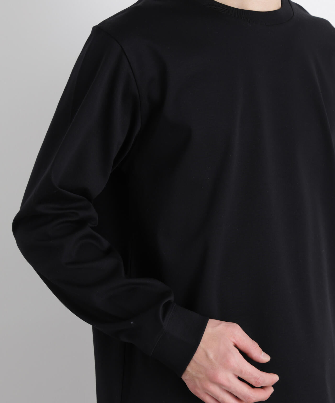 アンチスメルクルーネックTシャツ 長袖