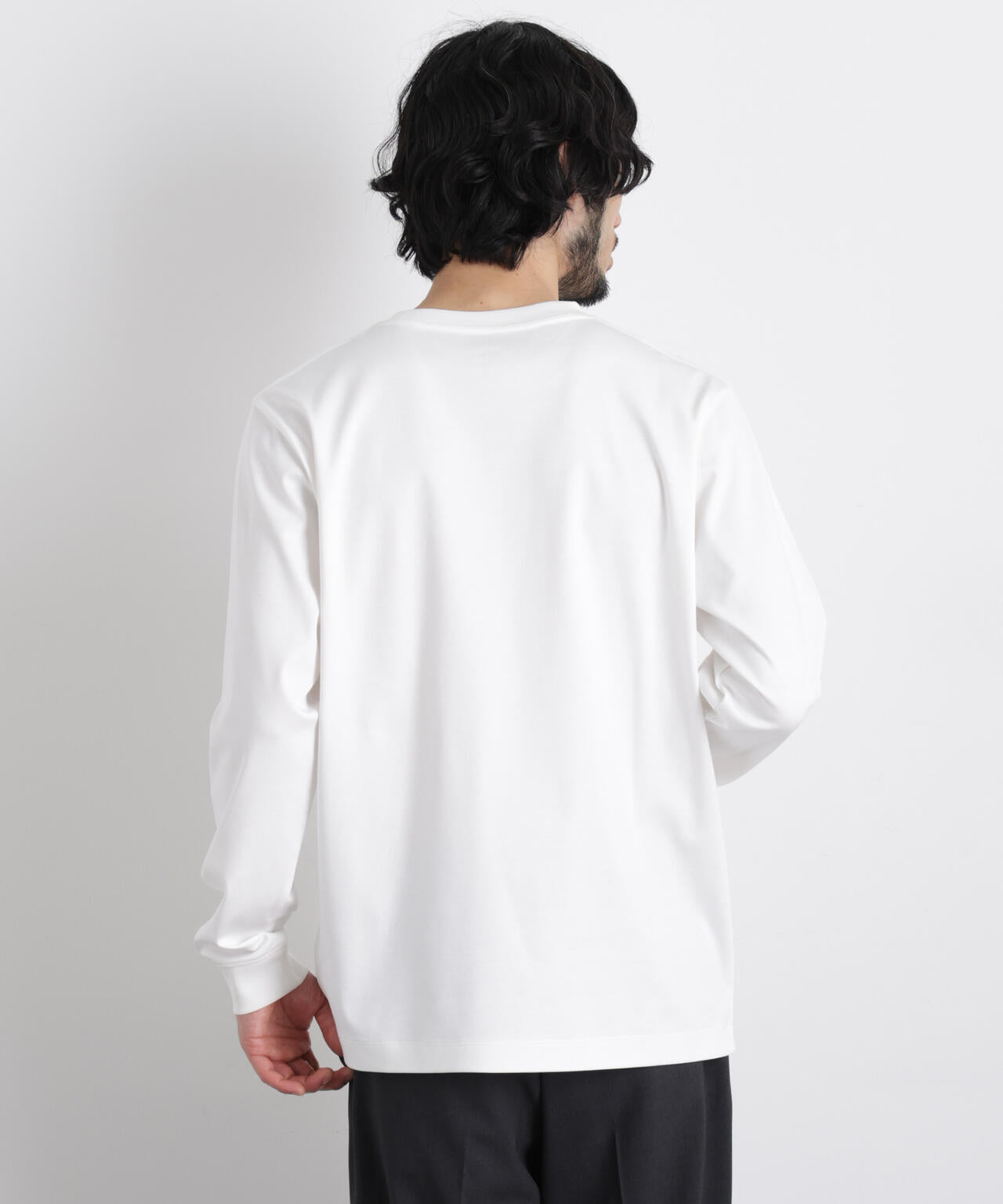 アンチスメルクルーネックTシャツ 長袖