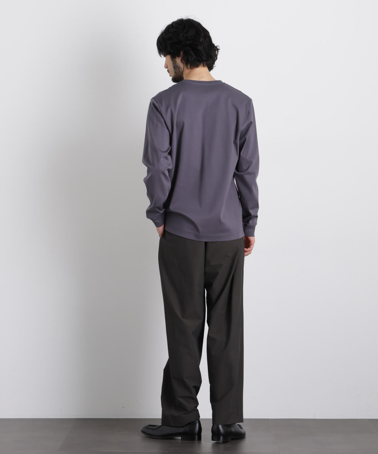 アンチスメルVネックTシャツ 長袖
